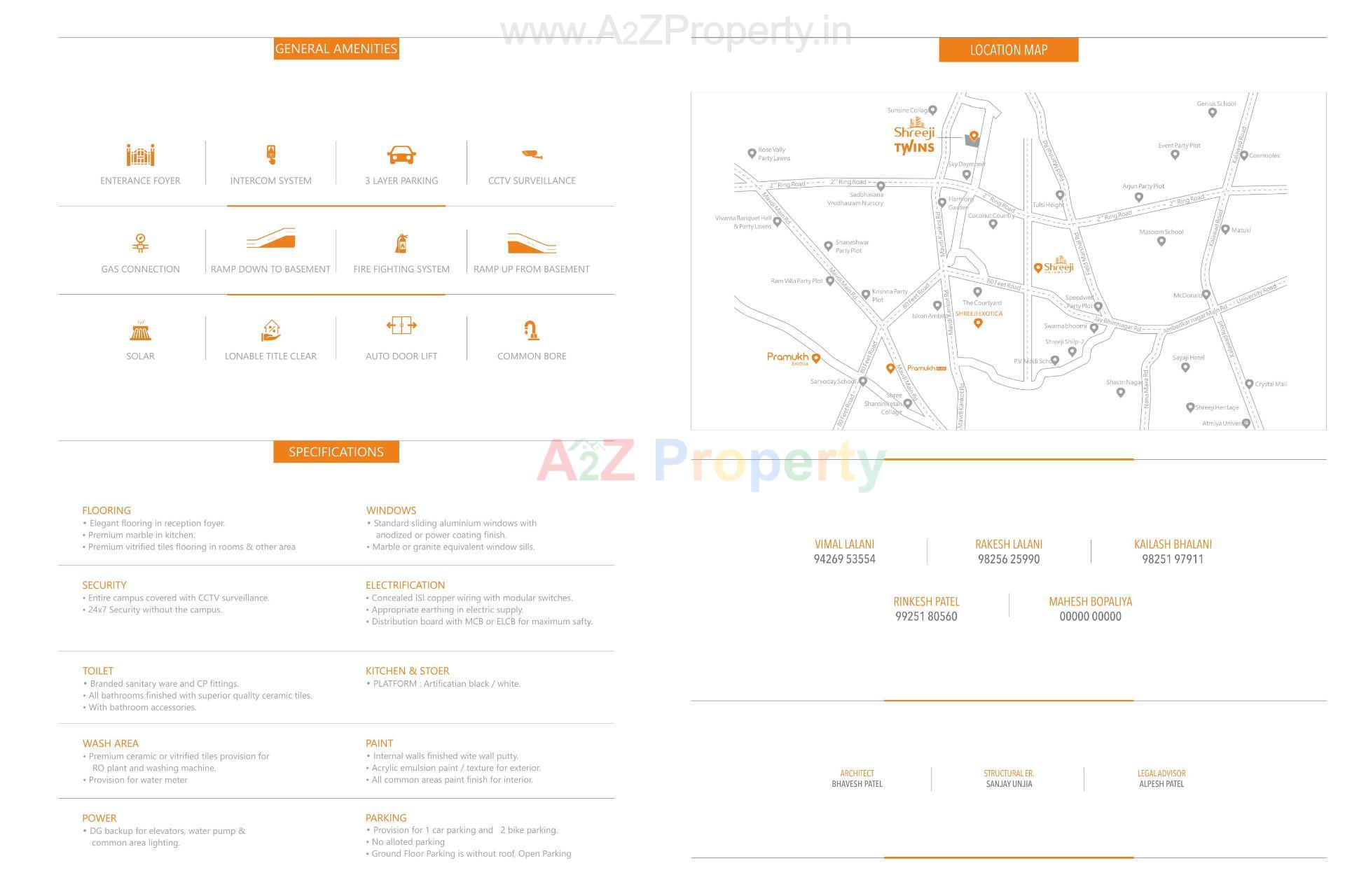  of real estate project Shreeji Twins located at Mavdi, Rajkot, Gujarat