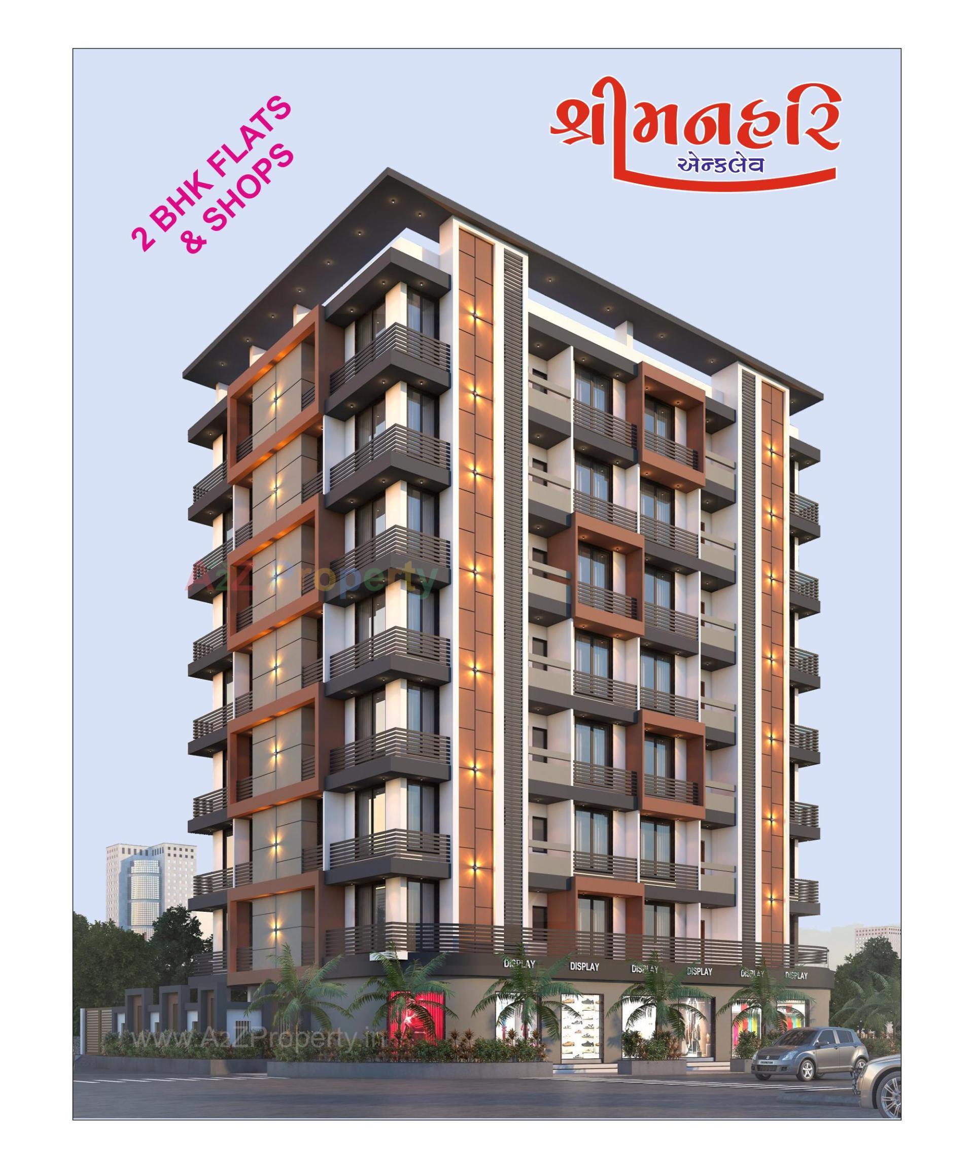 3D Elevation of real estate project Shreemanhari Enclave located at Rajkot, Rajkot, Gujarat
