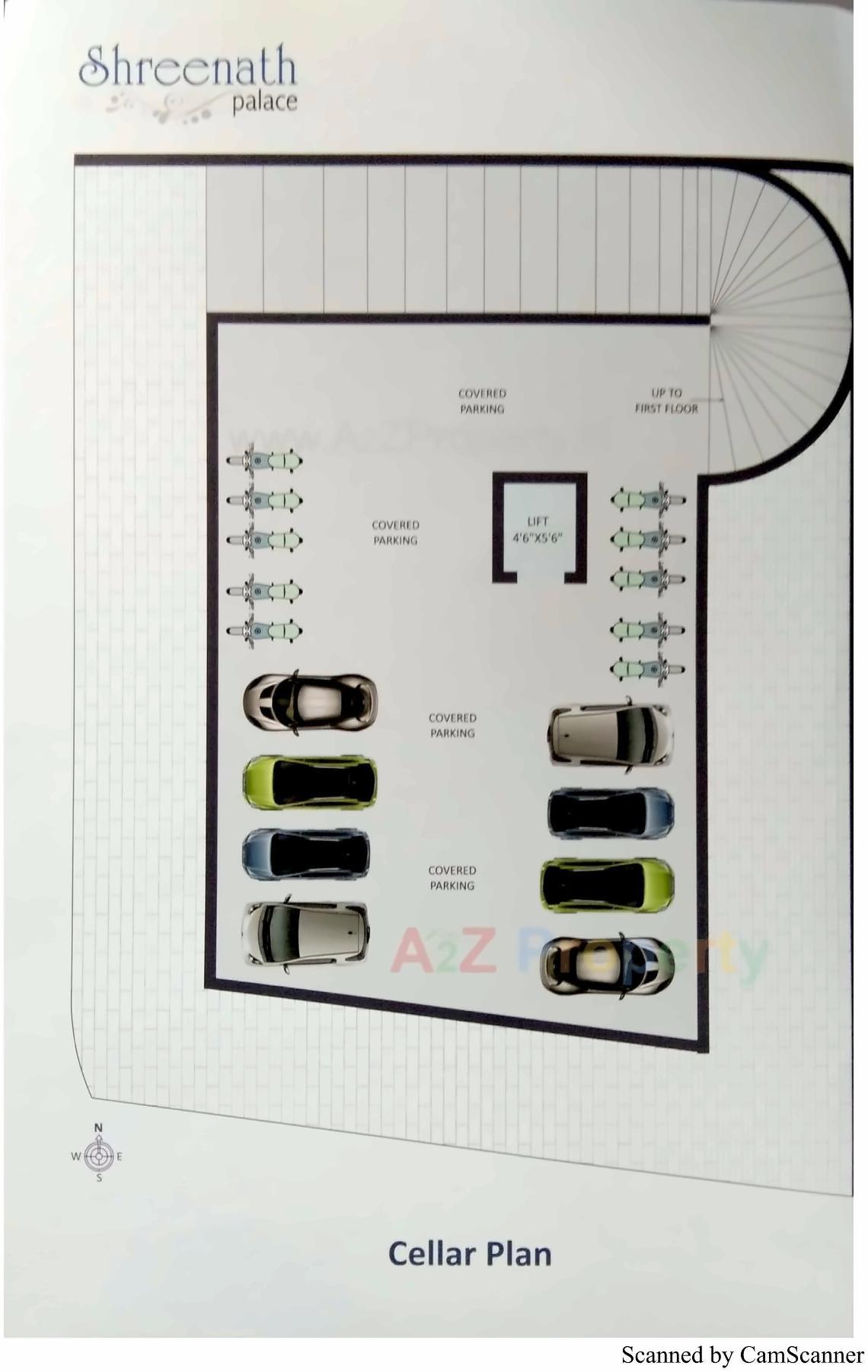 Layout of real estate project Shreenath Palace located at Mavdi, Rajkot, Gujarat