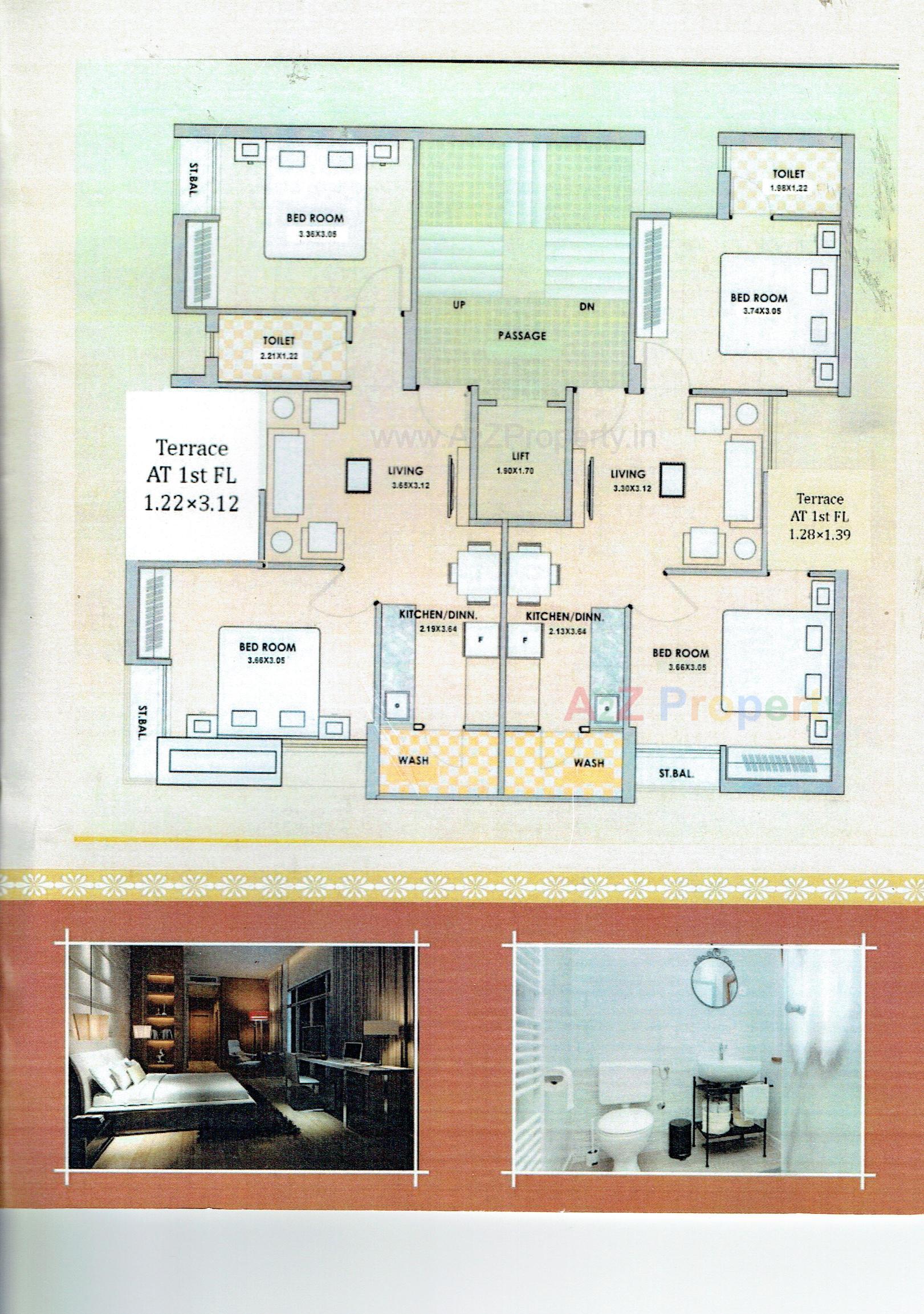 Layout of real estate project Shreenathji Avenue located at Rajkot, Rajkot, Gujarat