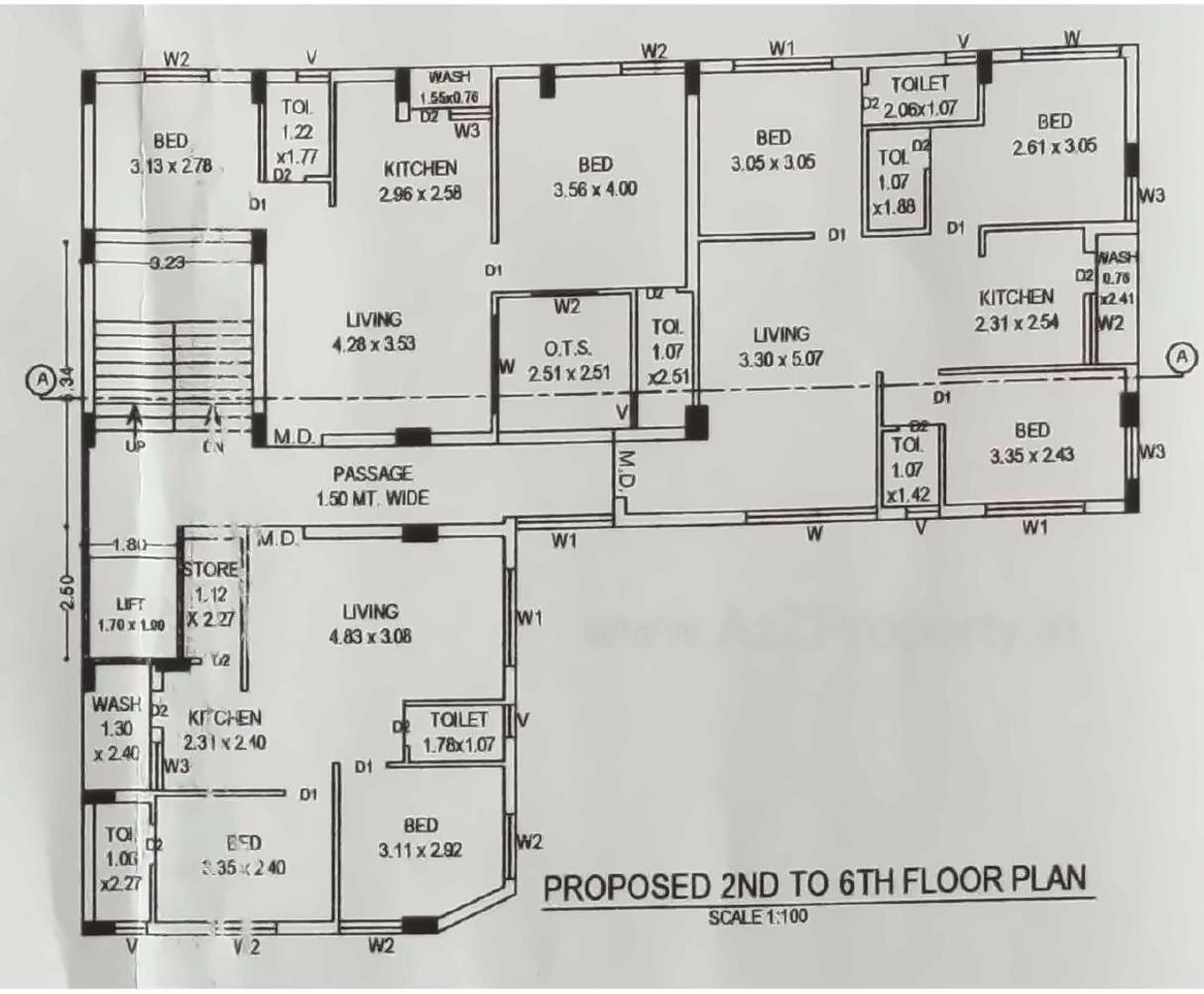 Layout of real estate project Shri Raj located at Mavdi, Rajkot, Gujarat