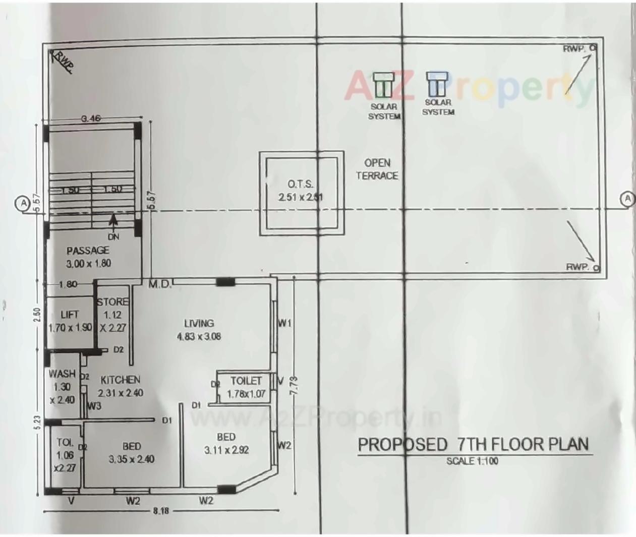 Layout of real estate project Shri Raj located at Mavdi, Rajkot, Gujarat