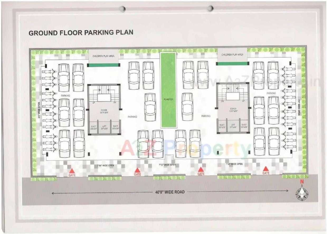 Layout of real estate project Shrimad Aangan located at Rajkot, Rajkot, Gujarat