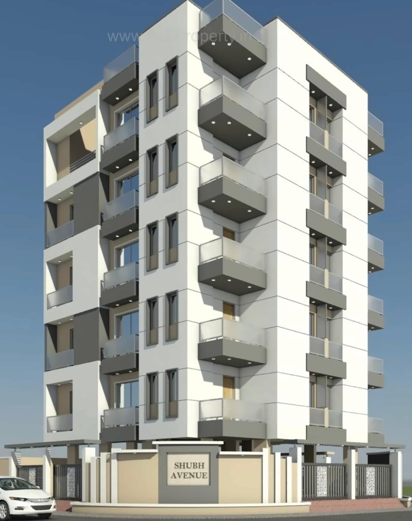 3D Elevation of real estate project Shubh Avenue located at Rajkot, Rajkot, Gujarat