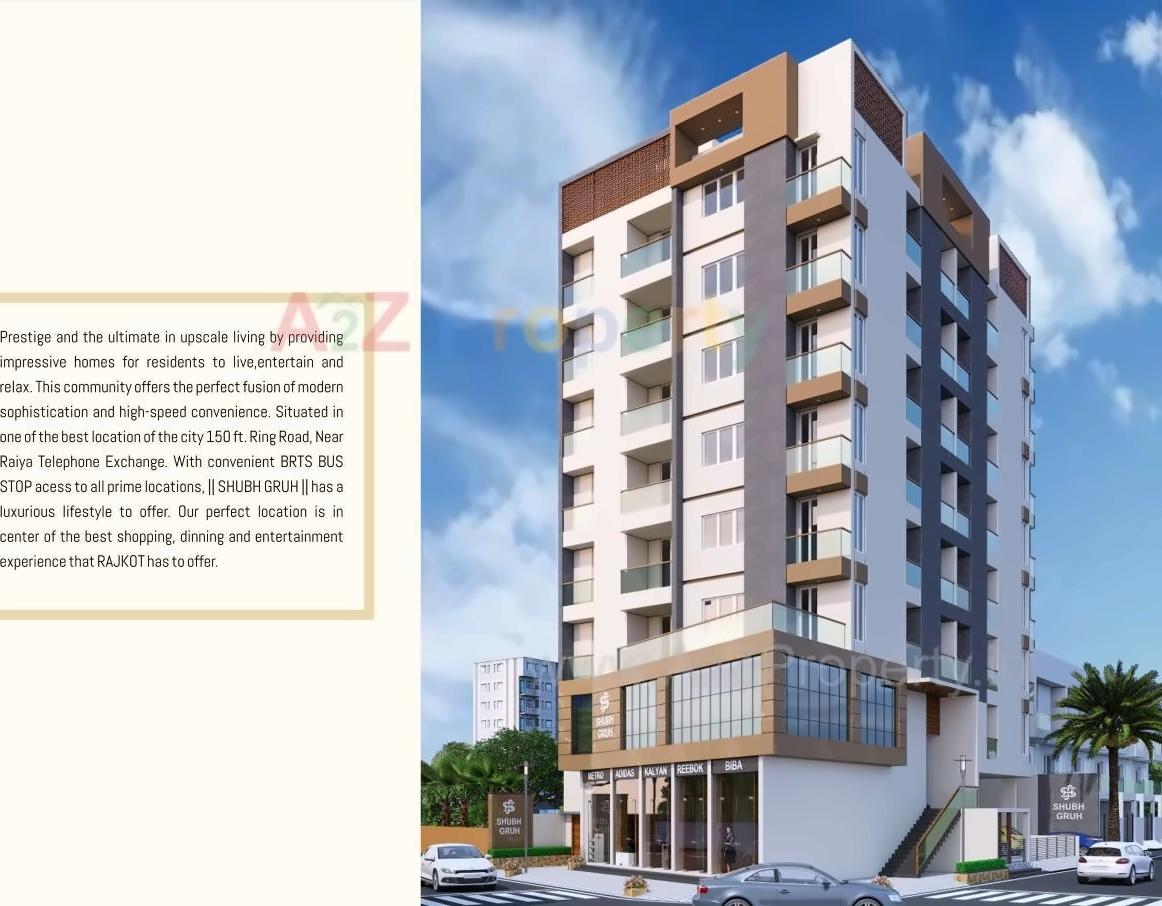 3D Elevation of real estate project Shubh Gruh located at Raiya, Rajkot, Gujarat