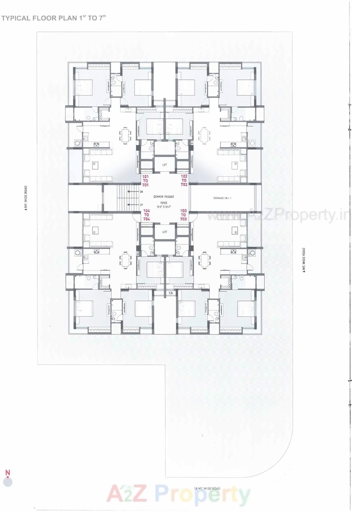 Layout of real estate project Shubh Nivas located at Rajkot, Rajkot, Gujarat