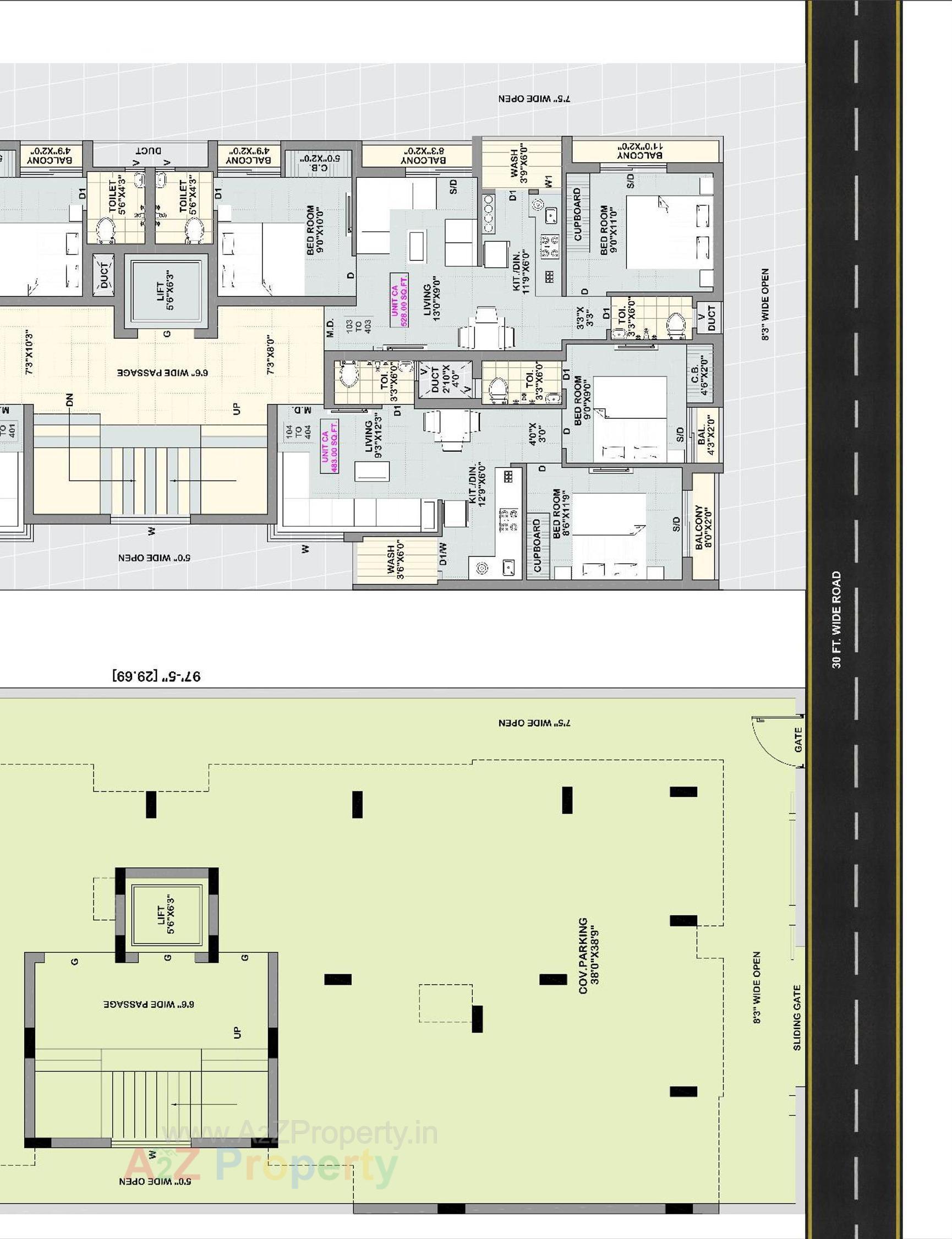 Layout of real estate project Shubh Palace located at Ghanteshwar, Rajkot, Gujarat