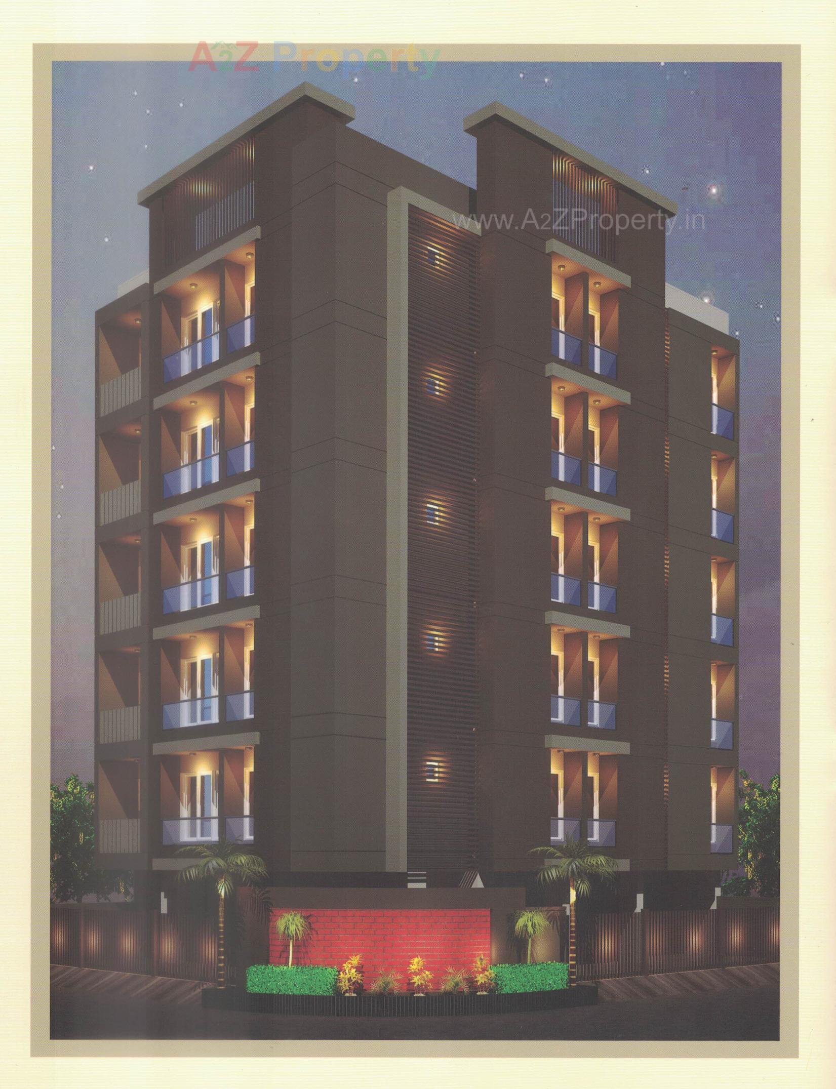 3D Elevation of real estate project Shubh Palace located at Raiya, Rajkot, Gujarat