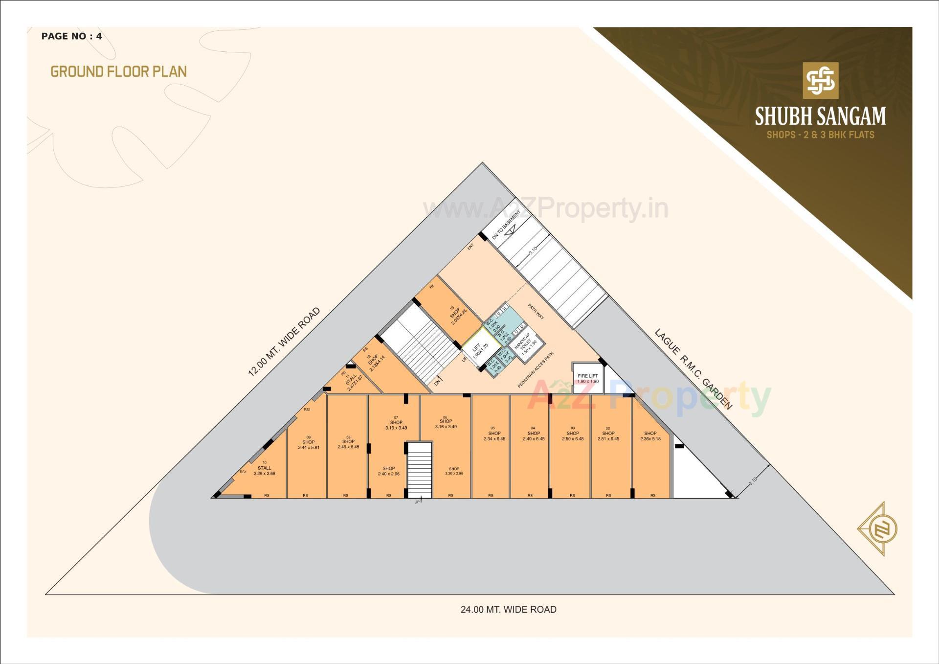 Layout of real estate project Shubh Sangam located at Rajkot, Rajkot, Gujarat