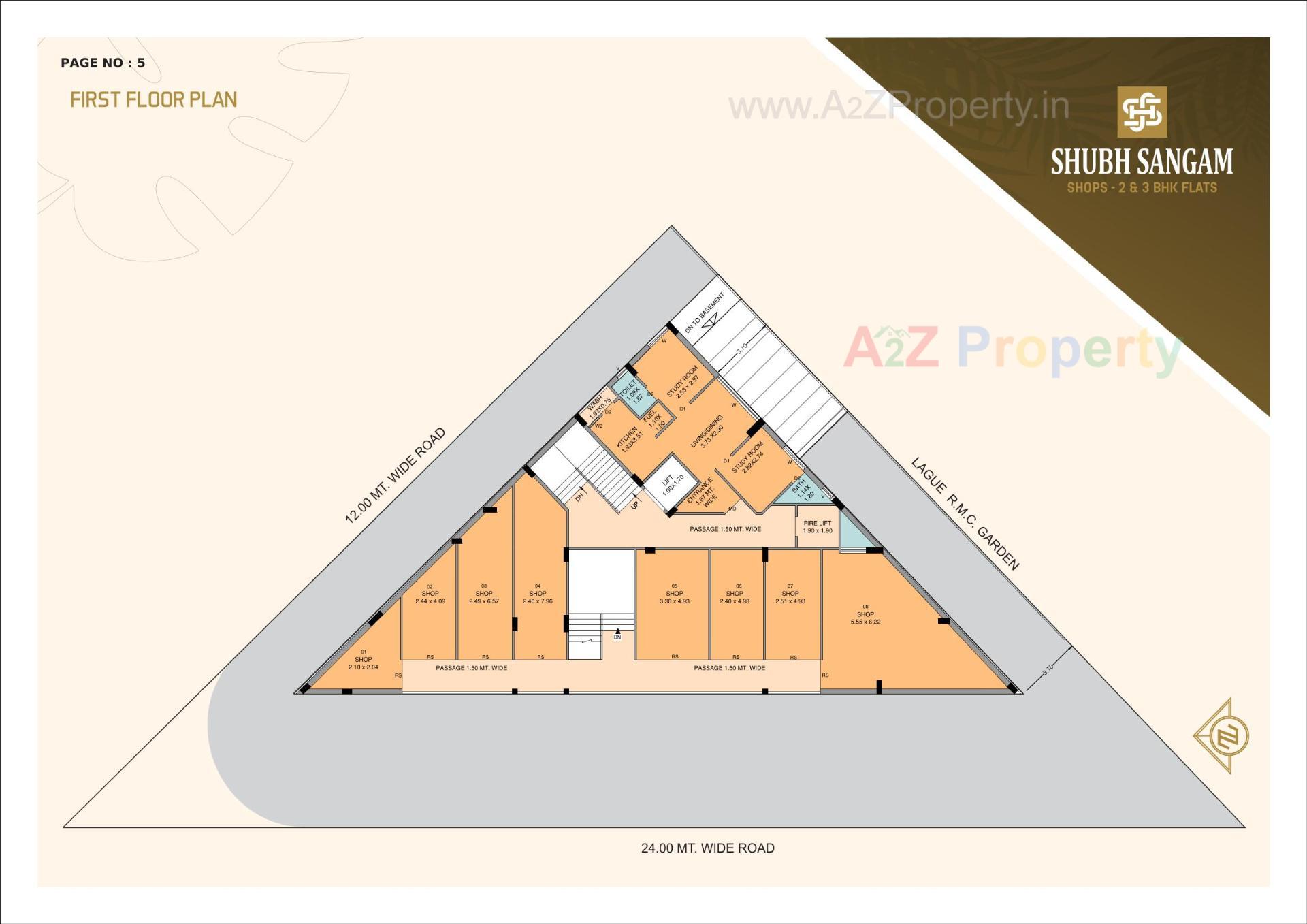 Layout of real estate project Shubh Sangam located at Rajkot, Rajkot, Gujarat