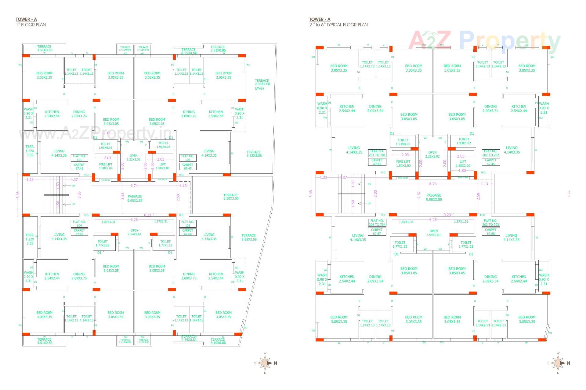 Layout of real estate project Shubh Vatika located at Raiya, Rajkot, Gujarat