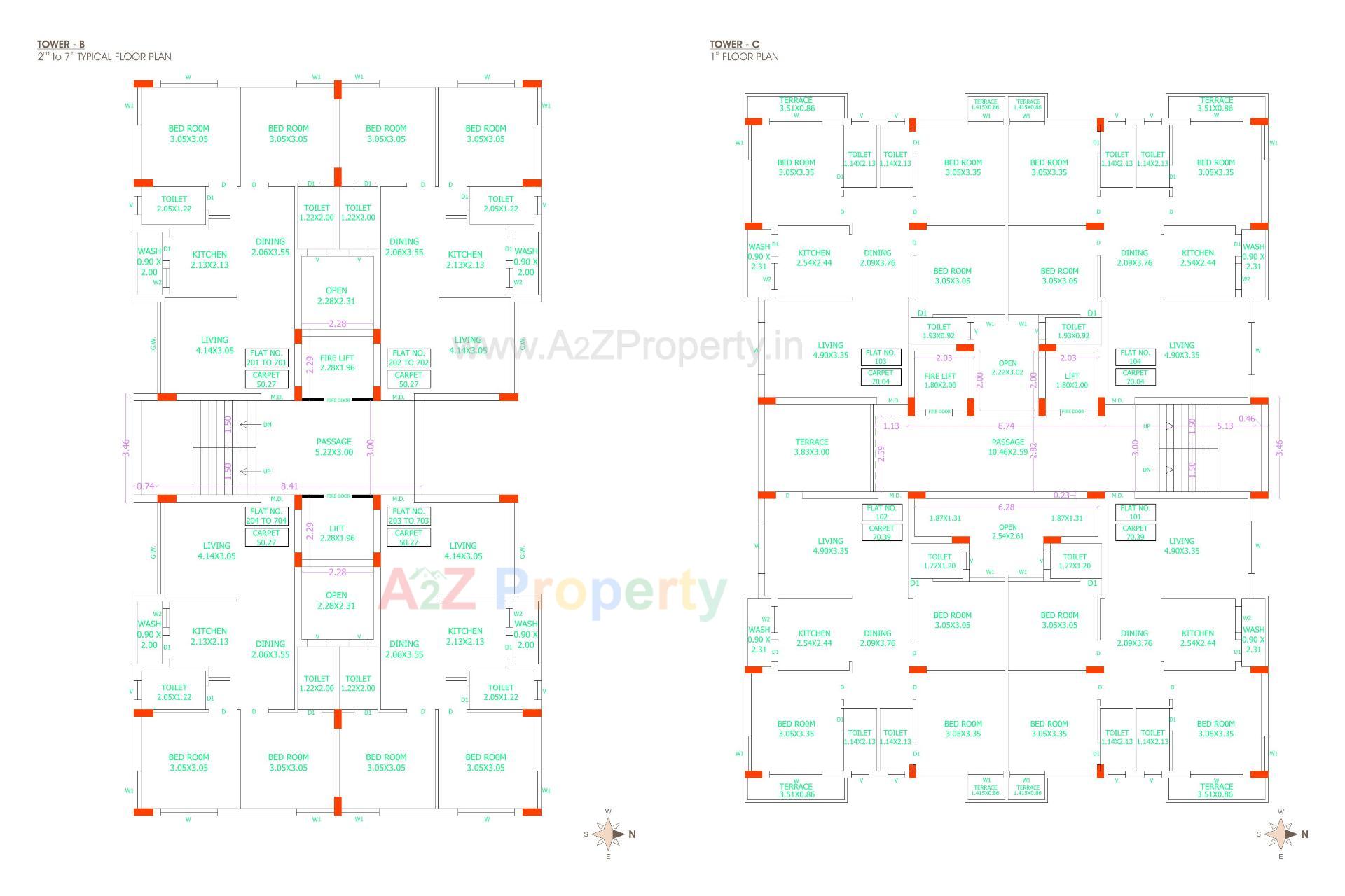 Layout of real estate project Shubh Vatika located at Raiya, Rajkot, Gujarat
