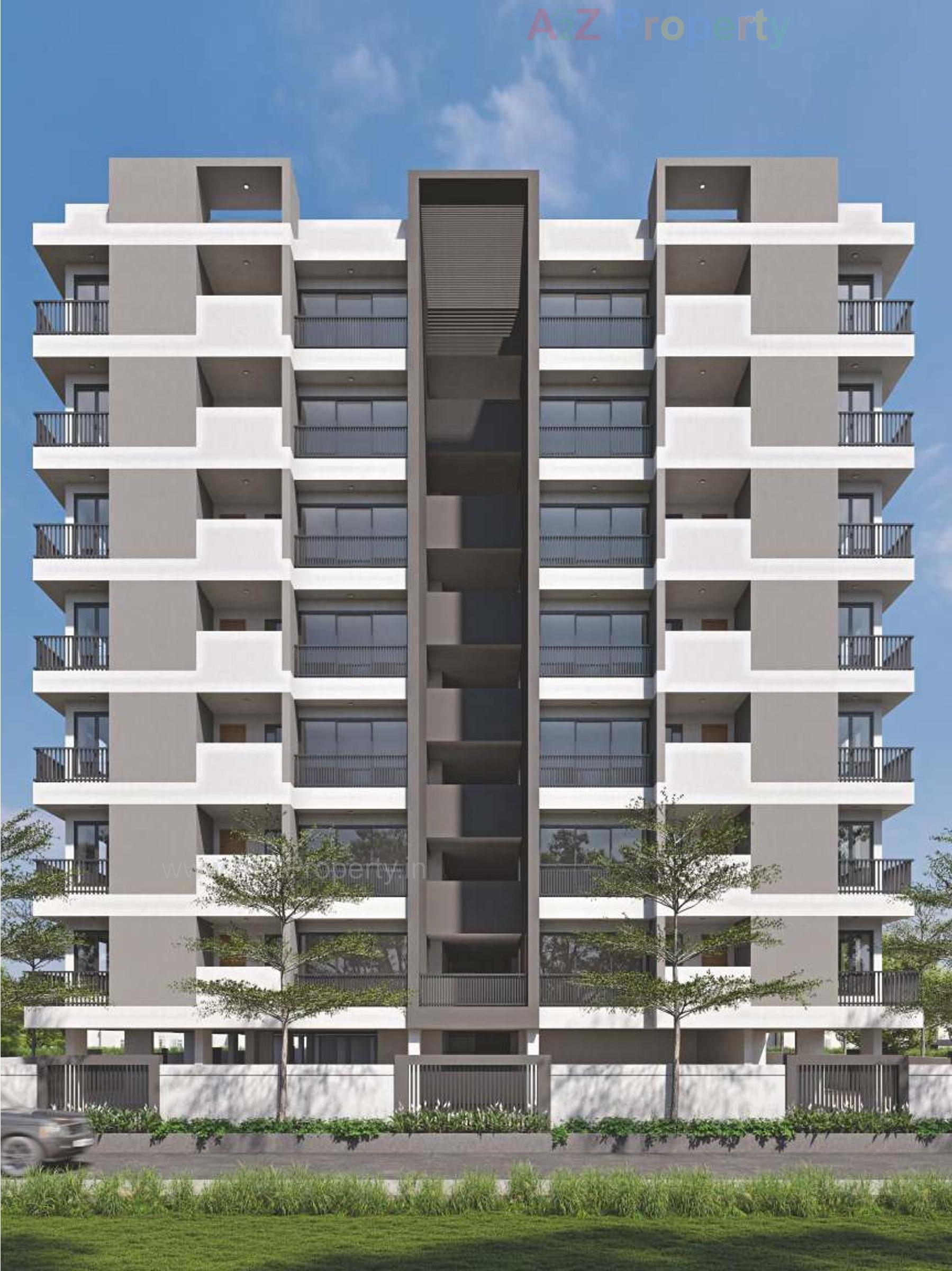 3D Elevation of real estate project Shubh Vatika located at Raiya, Rajkot, Gujarat