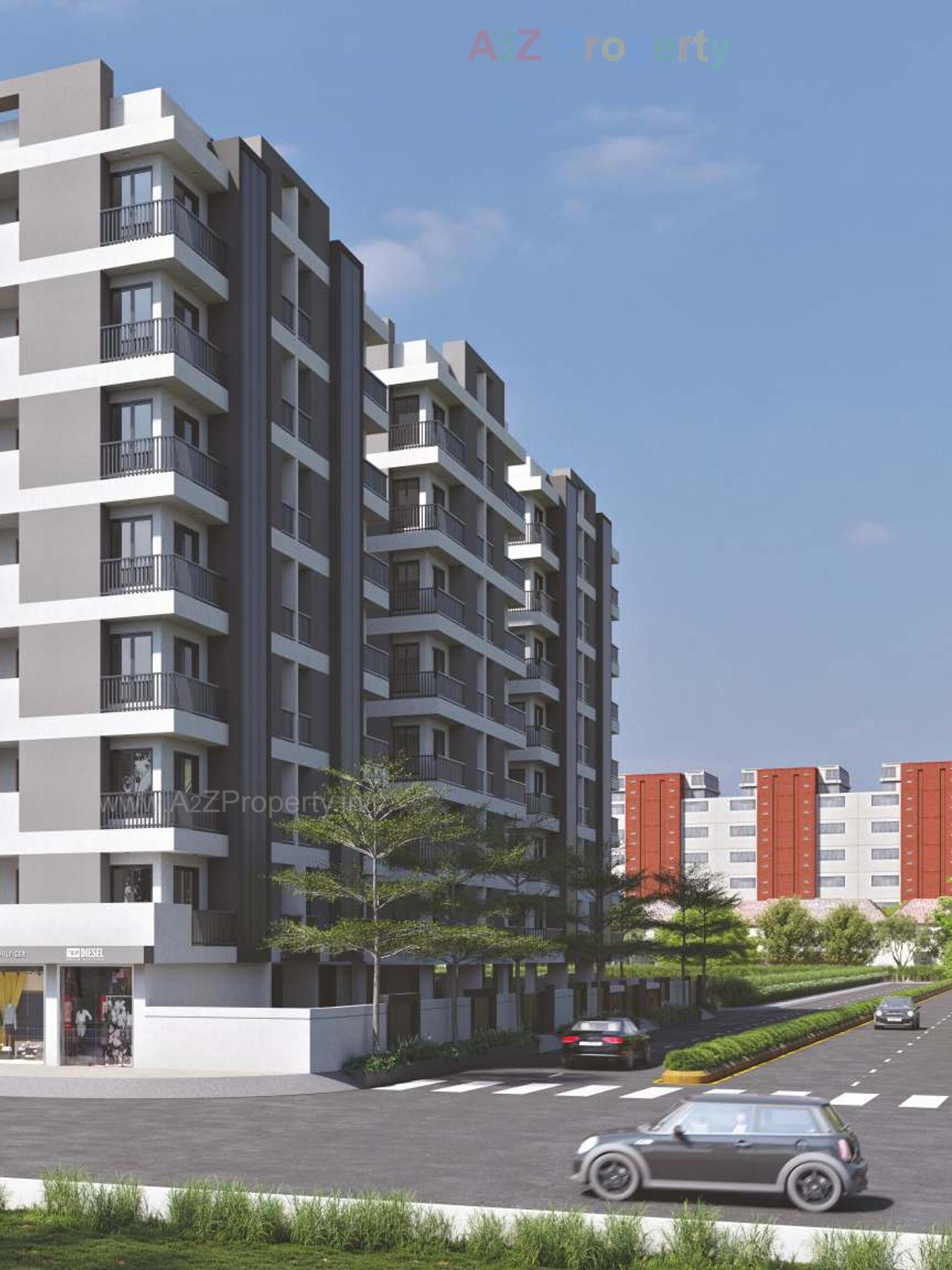 3D Elevation of real estate project Shubh Vatika located at Raiya, Rajkot, Gujarat