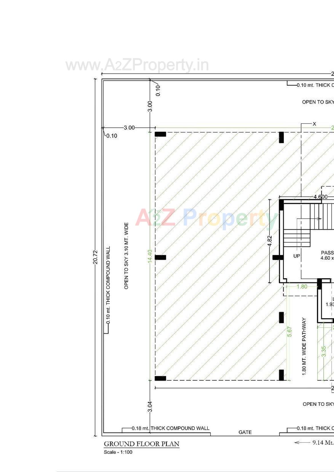 Layout of real estate project Shubham Green located at Raiya, Rajkot, Gujarat