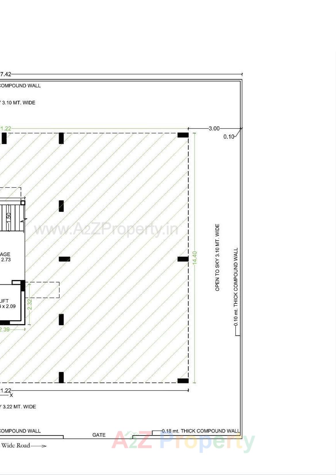 Layout of real estate project Shubham Green located at Raiya, Rajkot, Gujarat