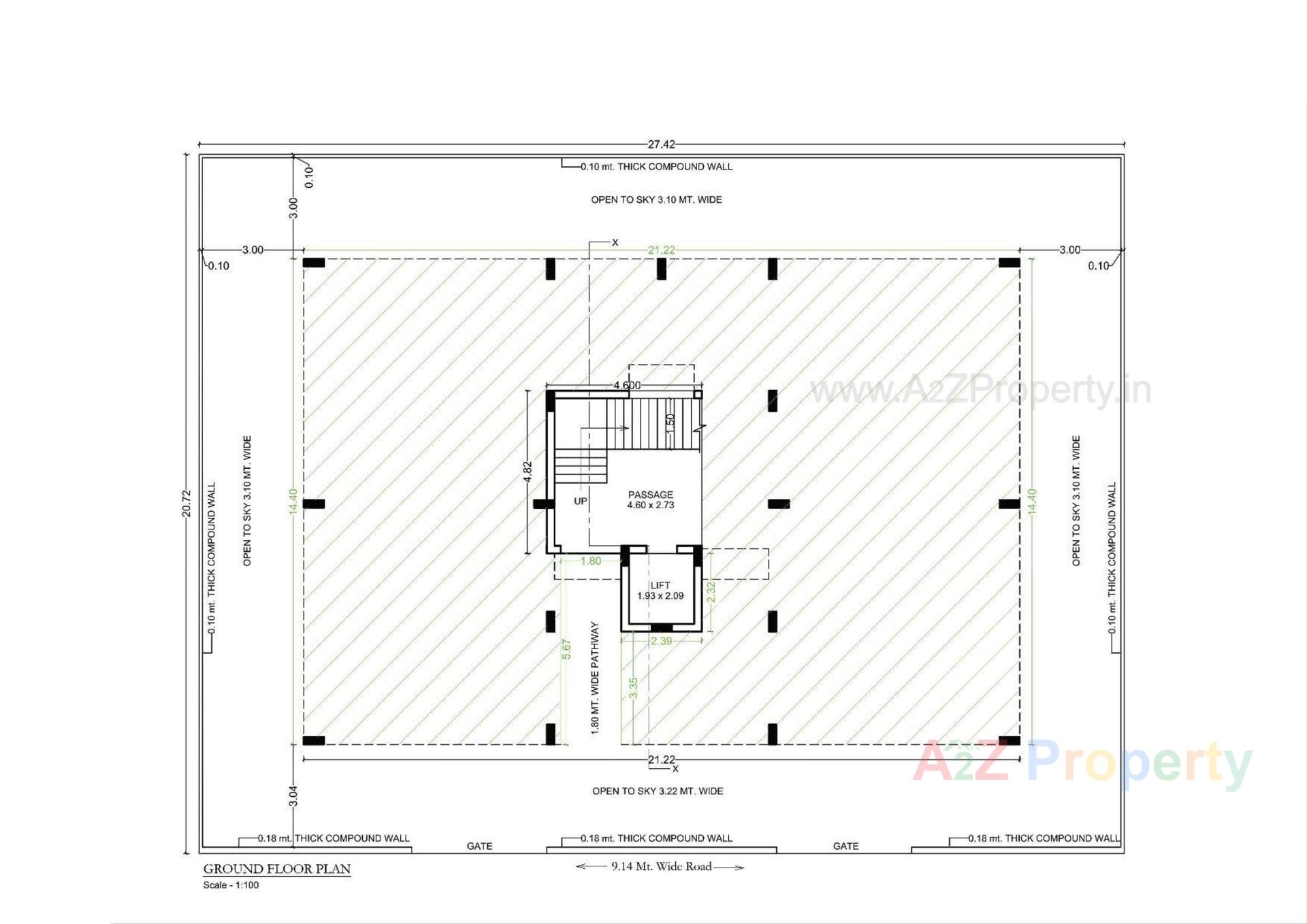 Layout of real estate project Shubham Green located at Raiya, Rajkot, Gujarat