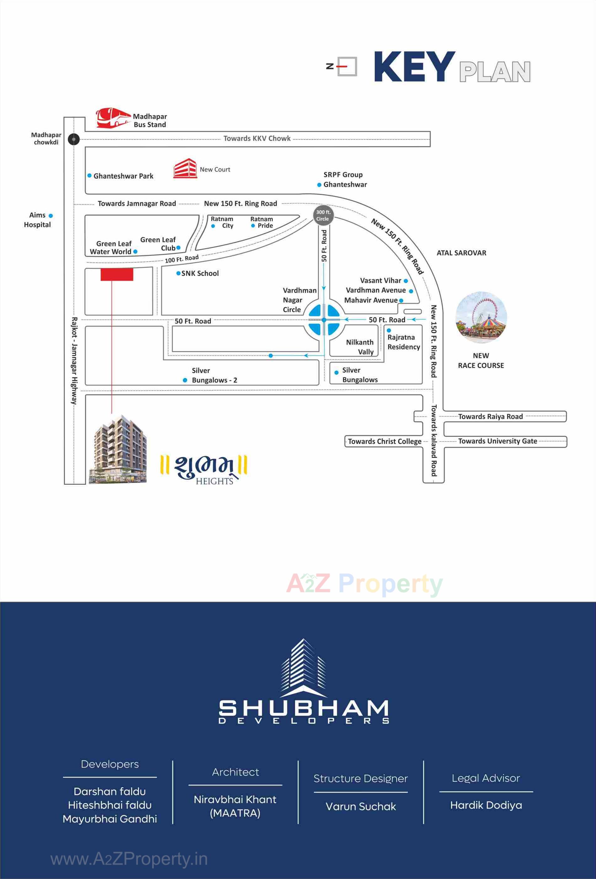  of real estate project Shubham Heights located at Ghanteshwar, Rajkot, Gujarat