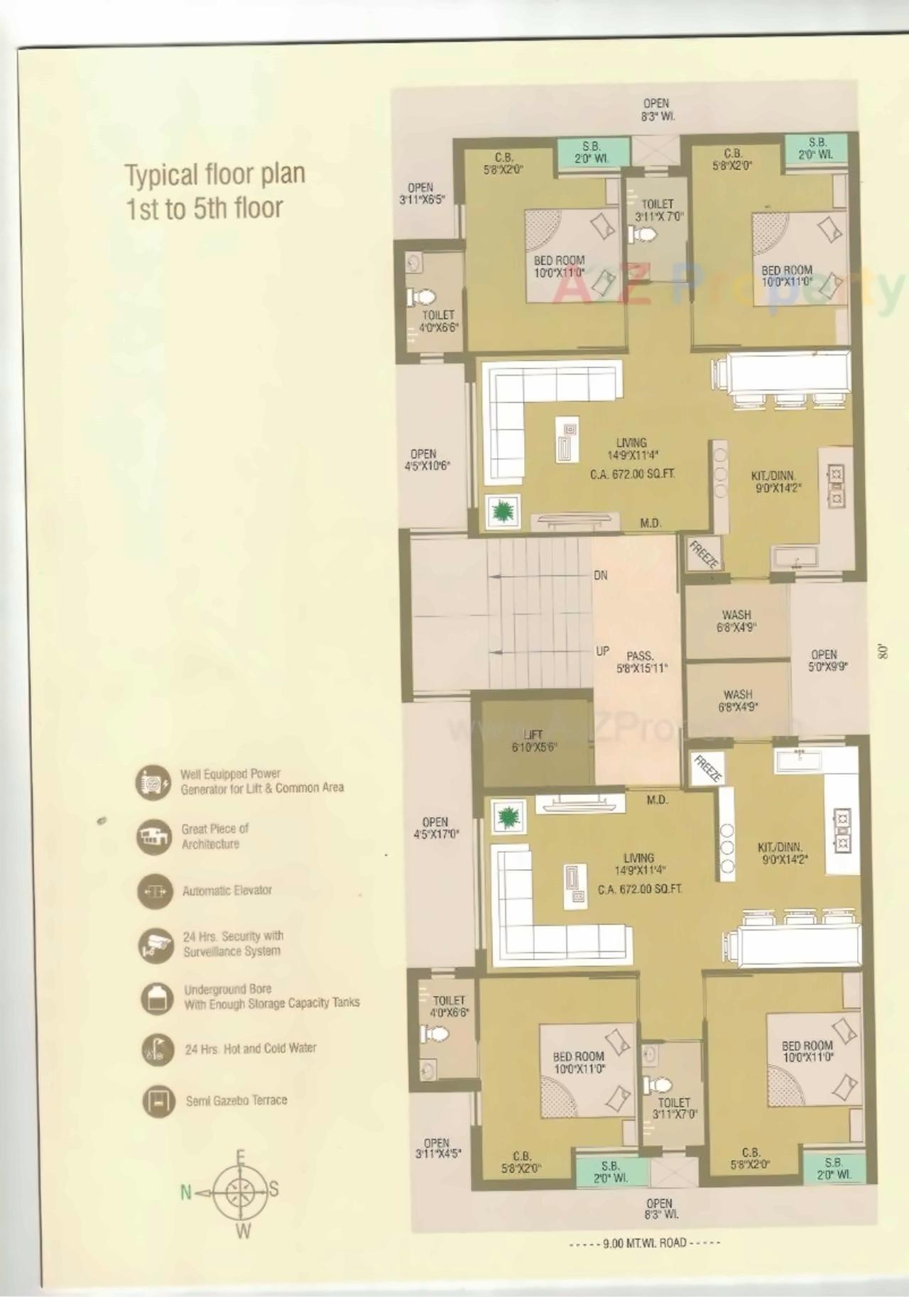 Layout of real estate project Shubham Heritage located at Nanamava, Rajkot, Gujarat