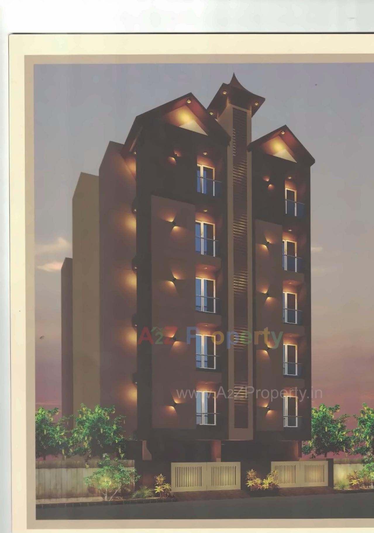 3D Elevation of real estate project Shubham Heritage located at Nanamava, Rajkot, Gujarat