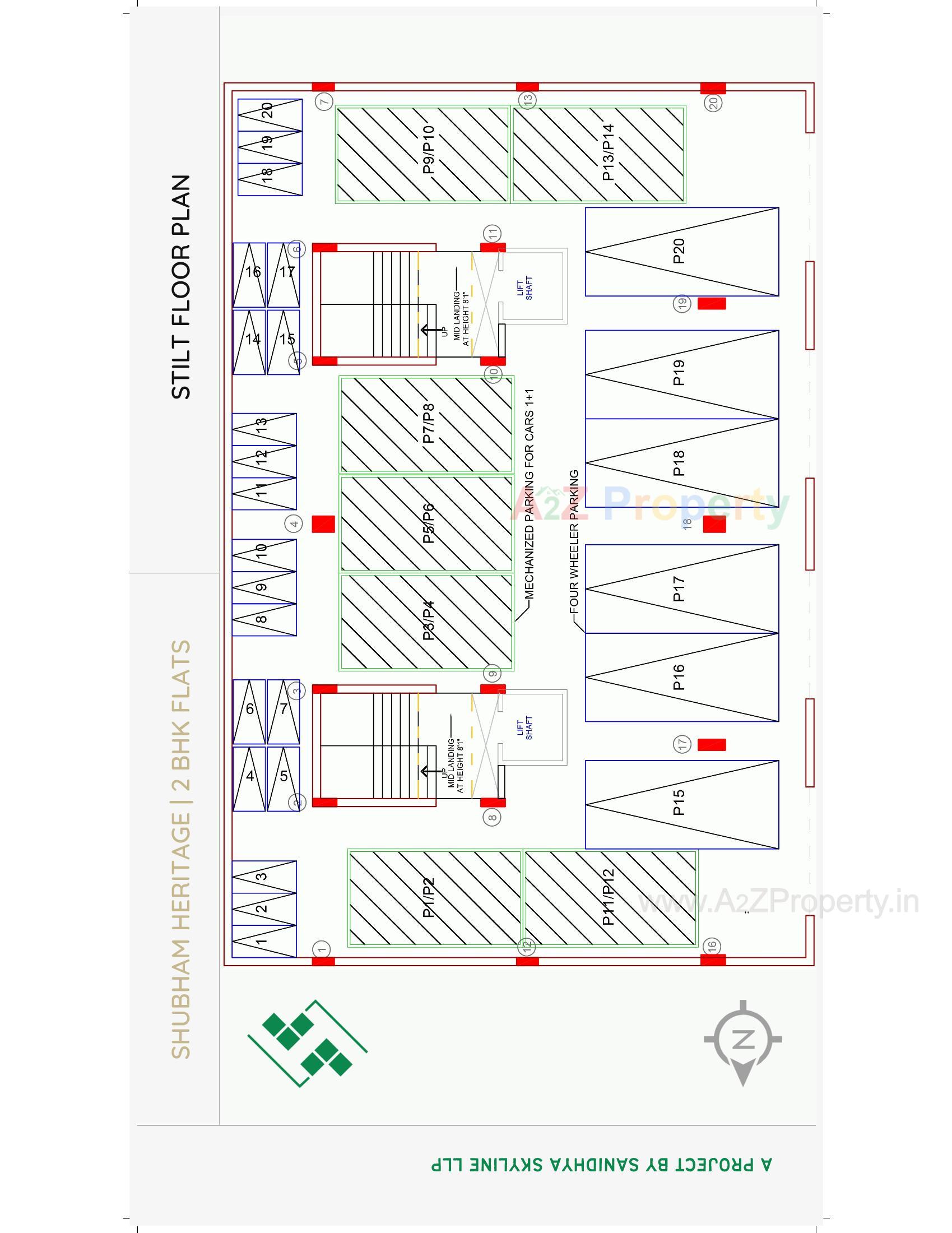 Layout of real estate project Shubham Heritage located at Rajkot, Rajkot, Gujarat