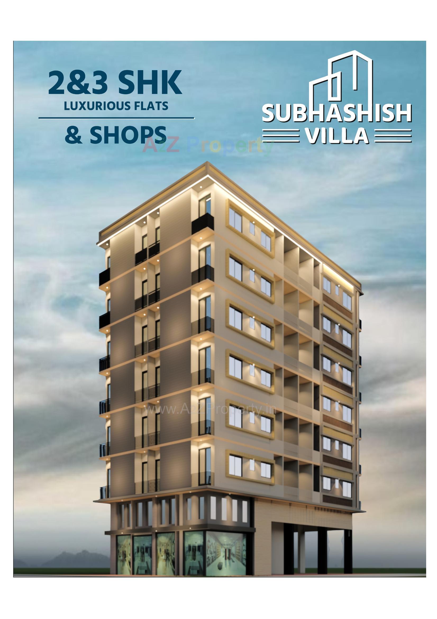 3D Elevation of real estate project Shubhashish Villa located at Rajkot, Rajkot, Gujarat