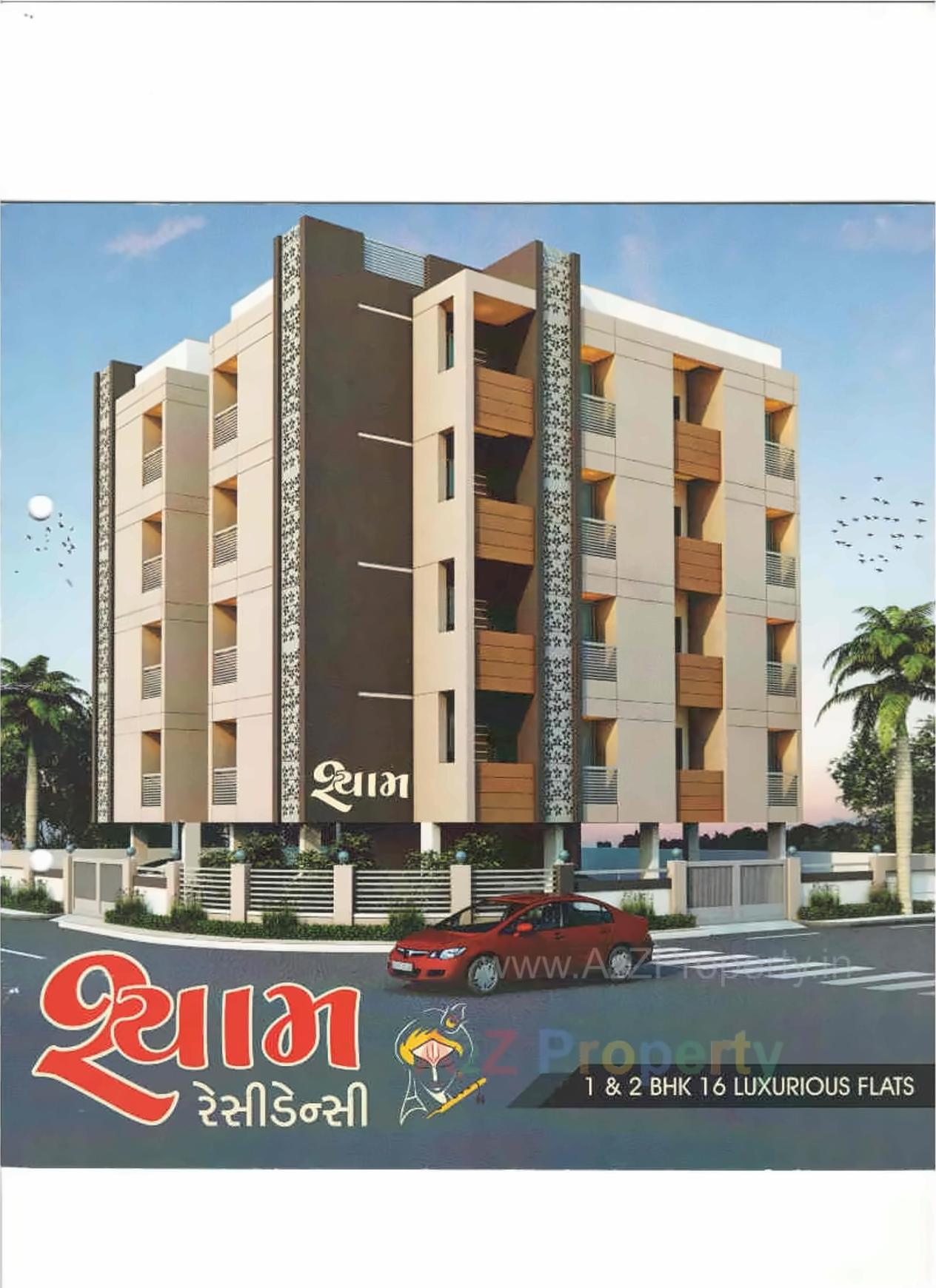 3D Elevation of real estate project Shyam Residency located at Metoda, Rajkot, Gujarat