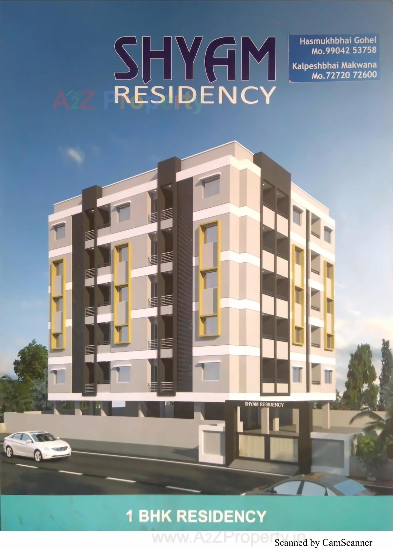 3D Elevation of real estate project Shyam Residency located at Mavdi, Rajkot, Gujarat