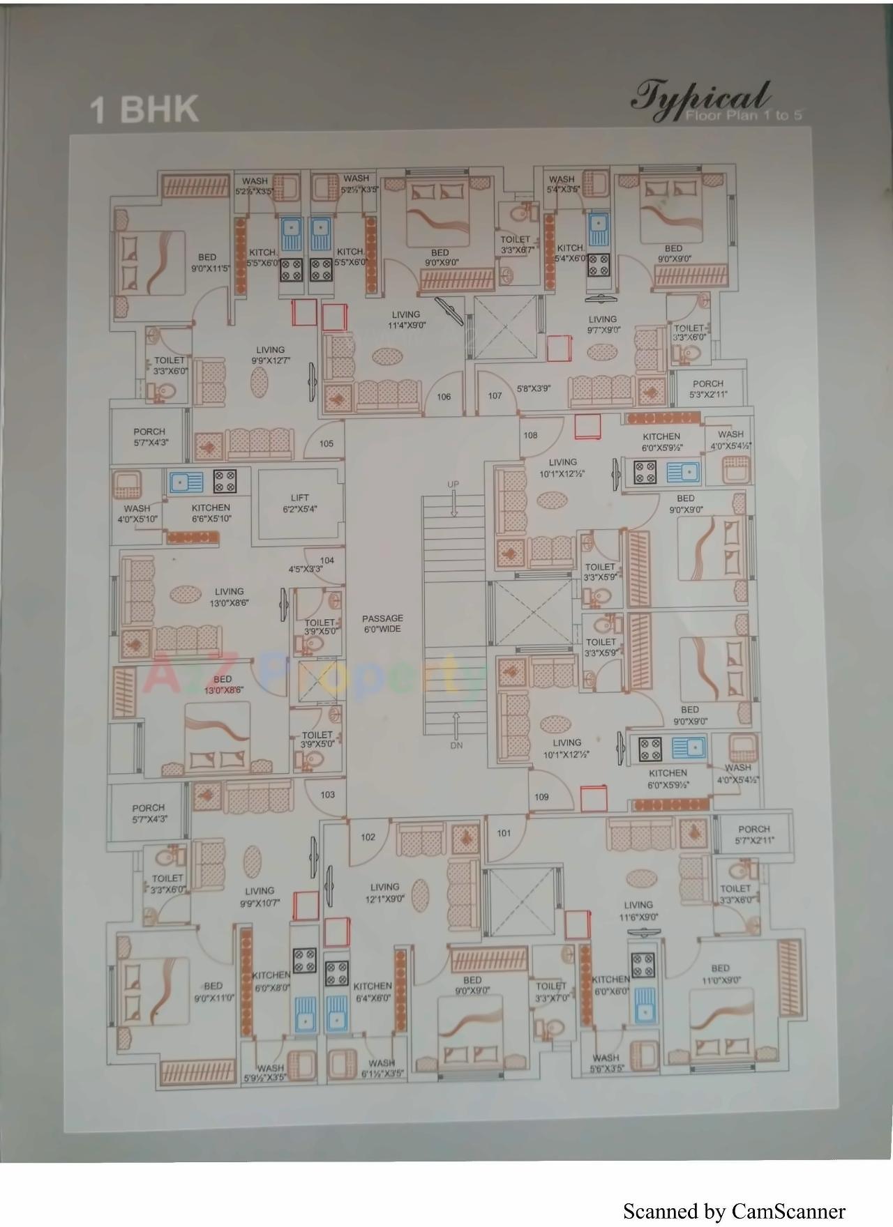 Layout of real estate project Shyam Residency located at Mavdi, Rajkot, Gujarat