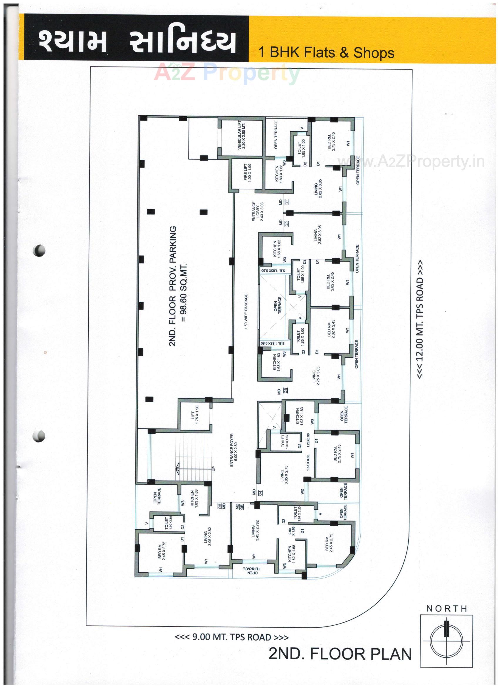 Layout of real estate project Shyam Sanidhya located at Rajkot, Rajkot, Gujarat
