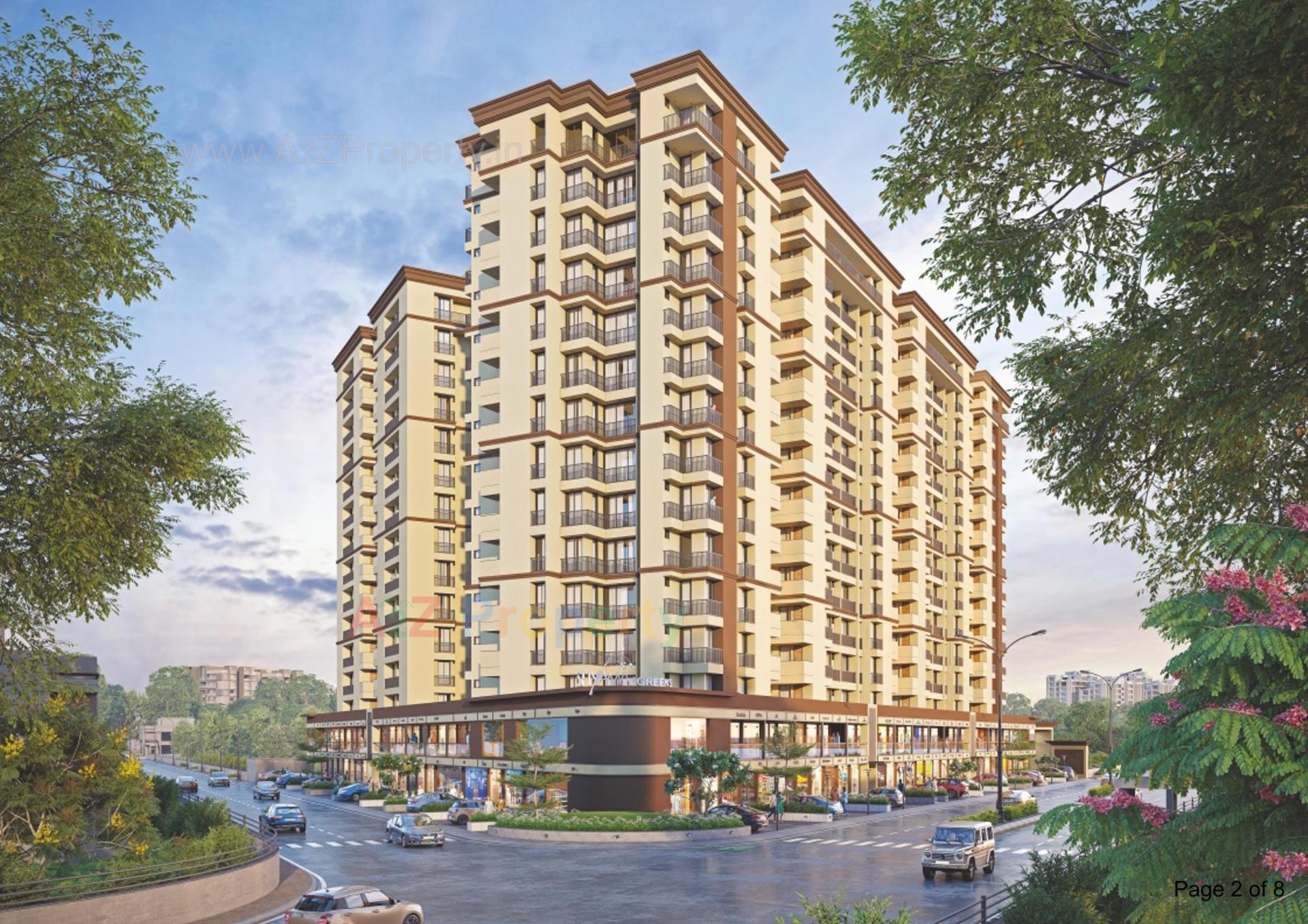 3D Elevation of real estate project Shyama Greens located at Rajkot, Rajkot, Gujarat