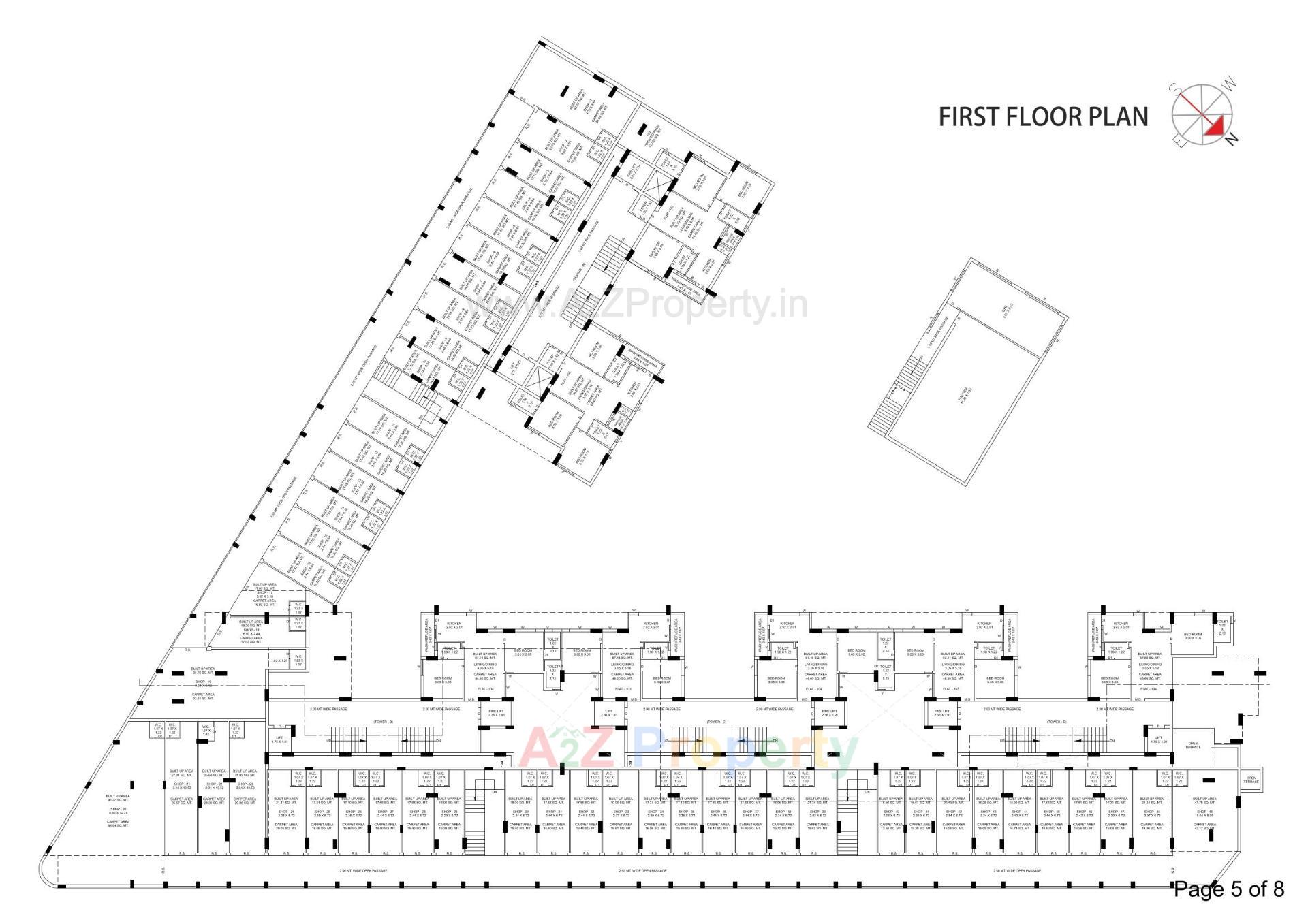 Layout of real estate project Shyama Greens located at Rajkot, Rajkot, Gujarat