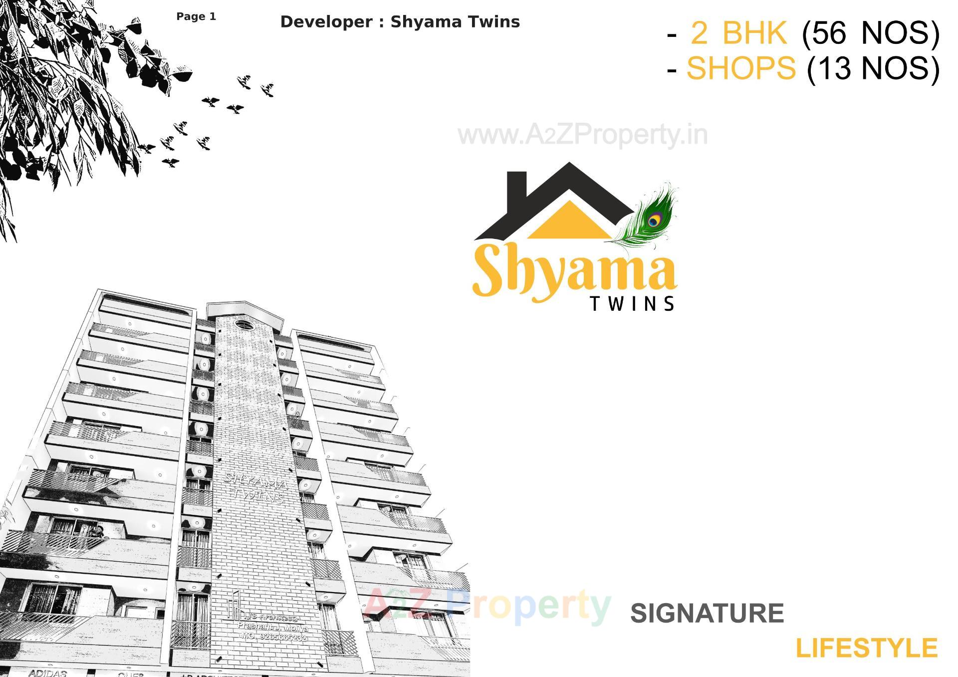  of real estate project Shyama Twins located at Ghanteshwar, Rajkot, Gujarat