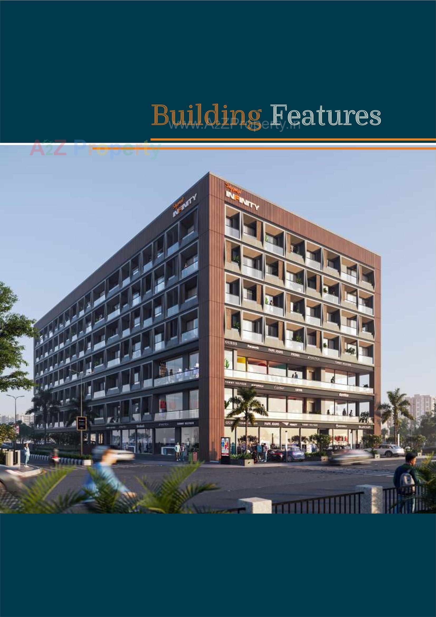 3D Elevation of real estate project Shyamal Infinity located at Raiya, Rajkot, Gujarat