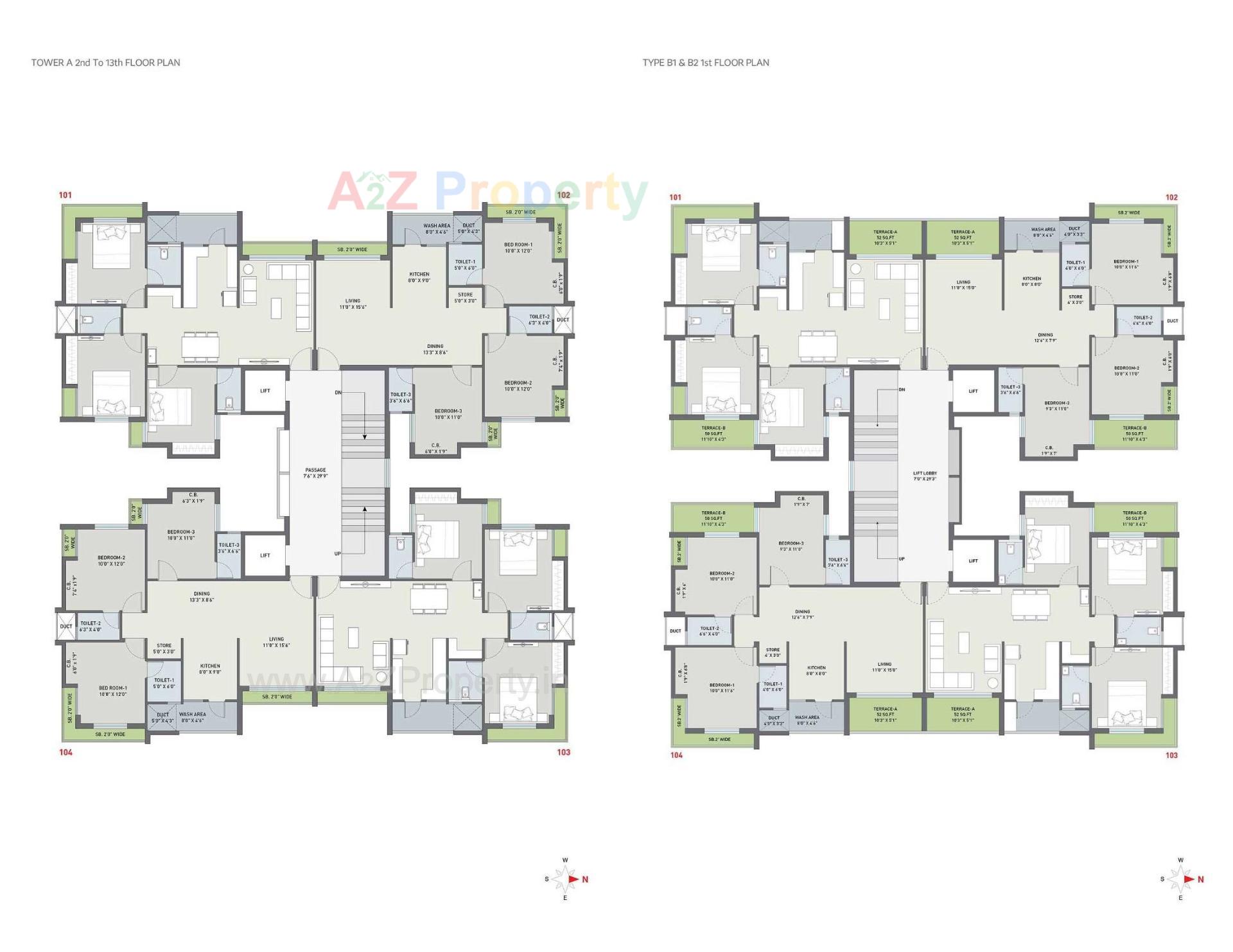 Layout of real estate project Shyamal Satva located at Mavdi, Rajkot, Gujarat