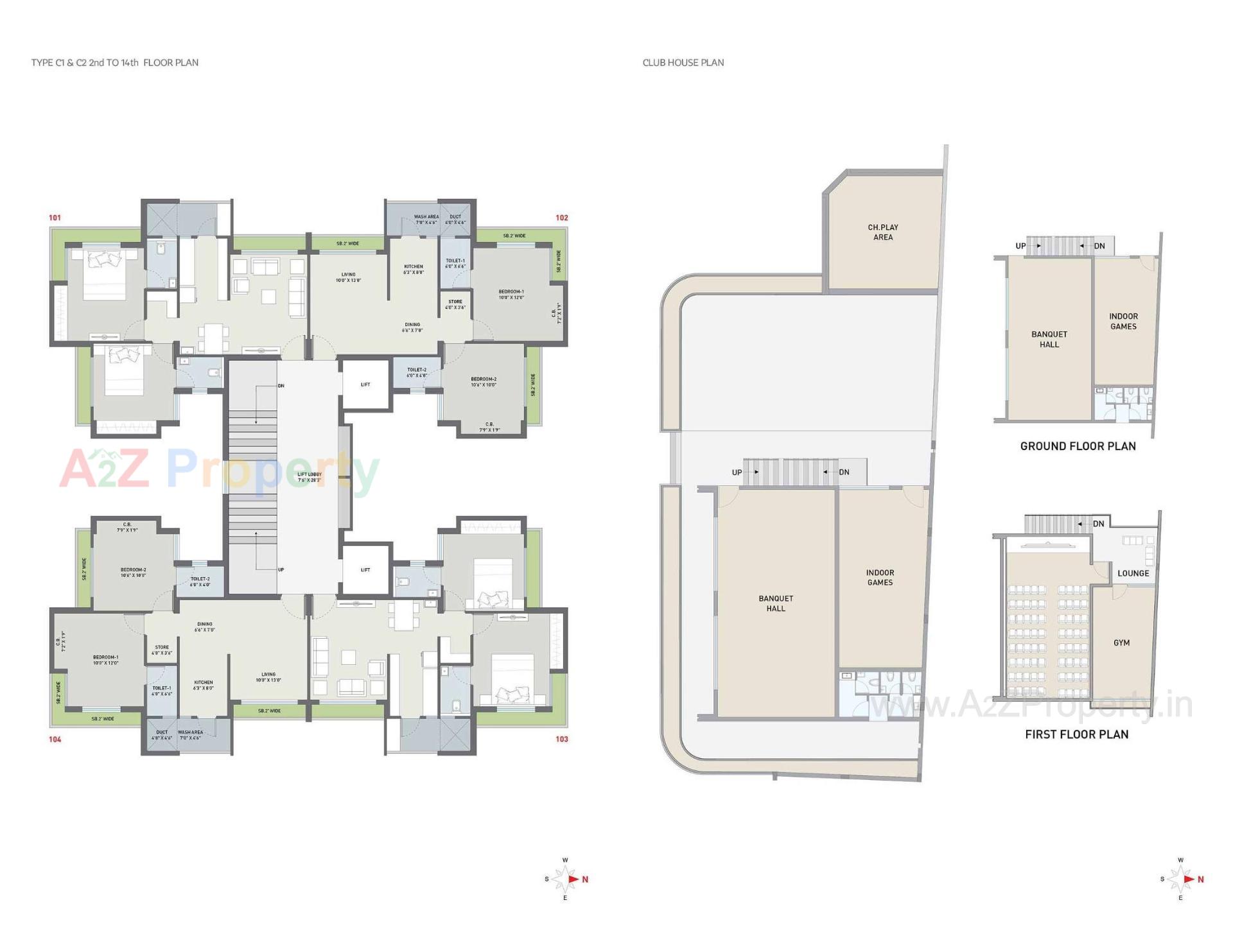 Layout of real estate project Shyamal Satva located at Mavdi, Rajkot, Gujarat