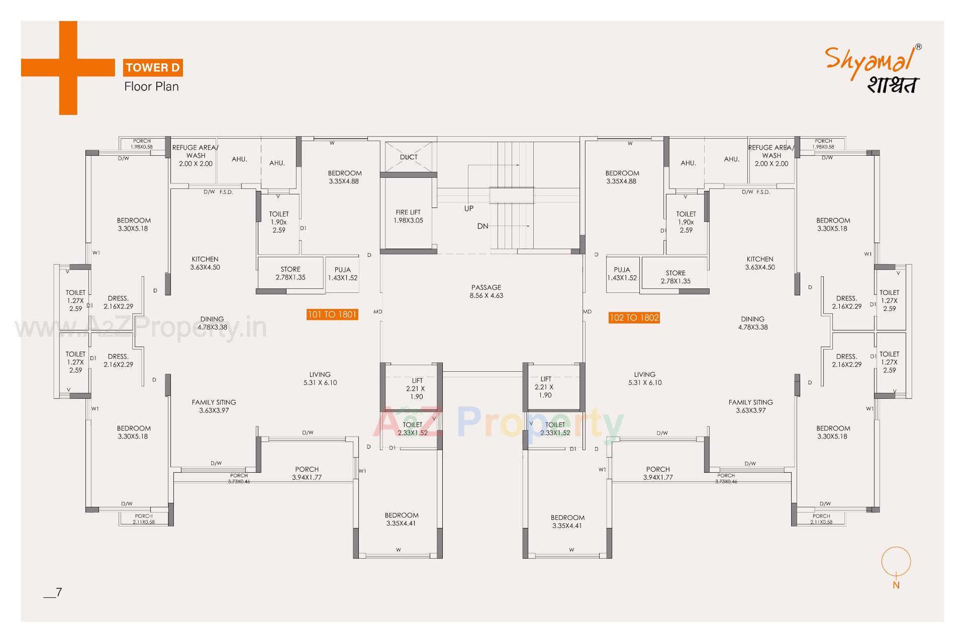  of real estate project Shyamal Shashwat located at Motamava, Rajkot, Gujarat