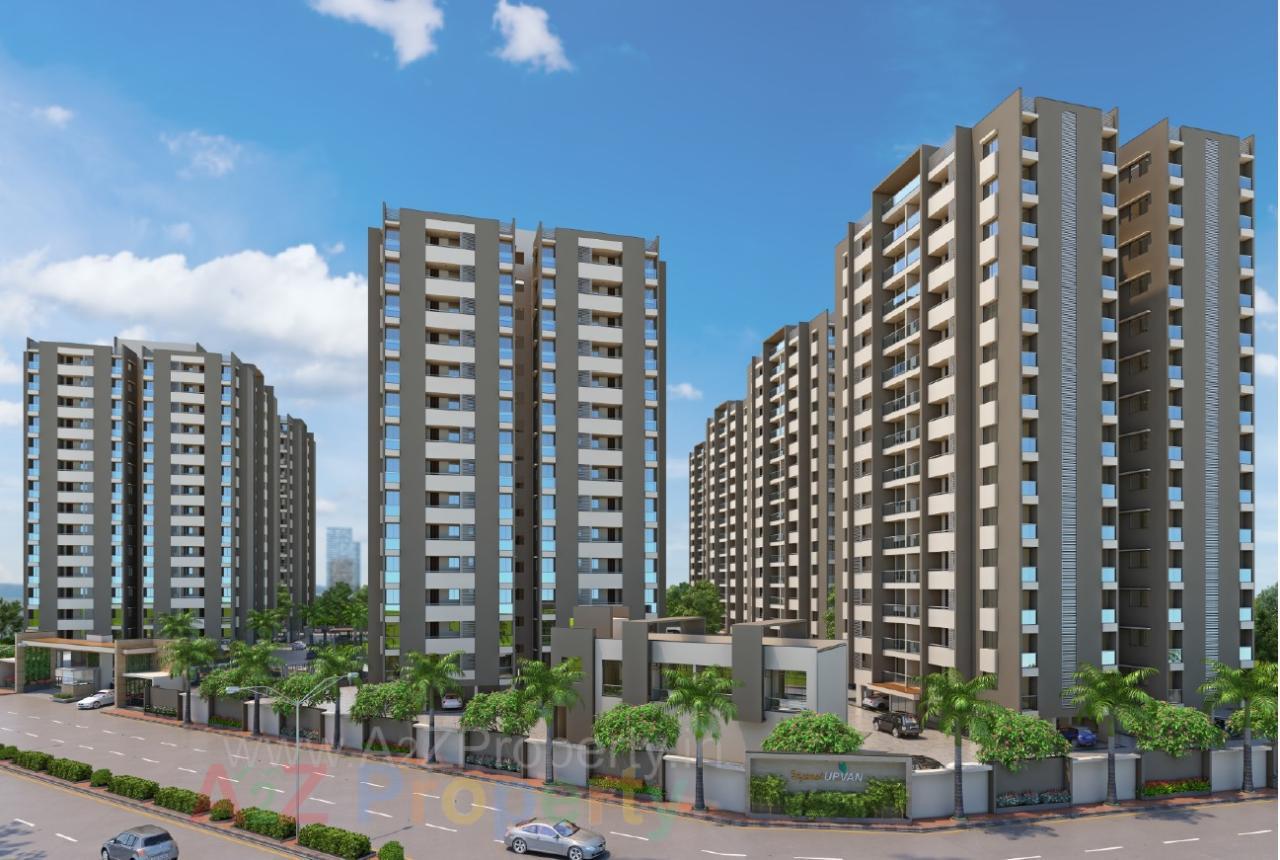 3D Elevation of real estate project Shyamal Upavan located at Mavdi, Rajkot, Gujarat