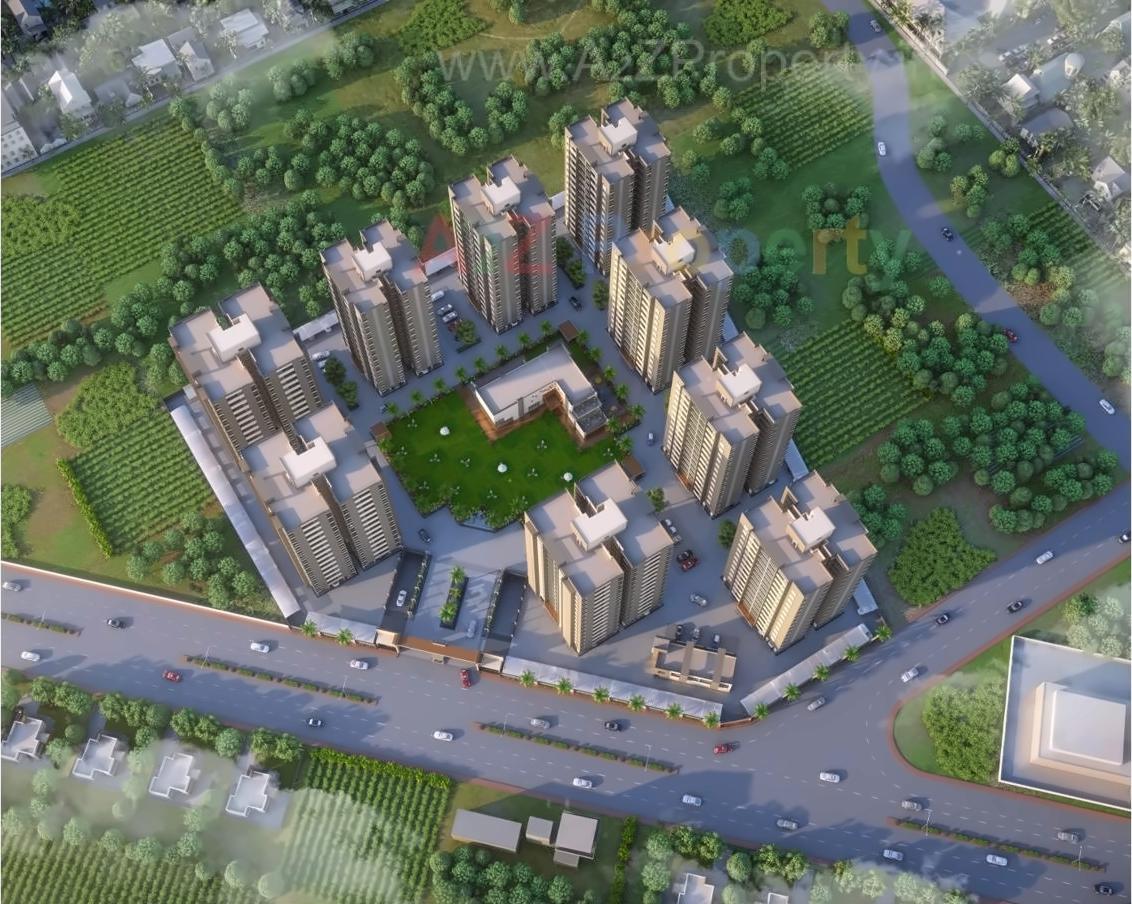 Layout of real estate project Shyamal Upavan located at Mavdi, Rajkot, Gujarat
