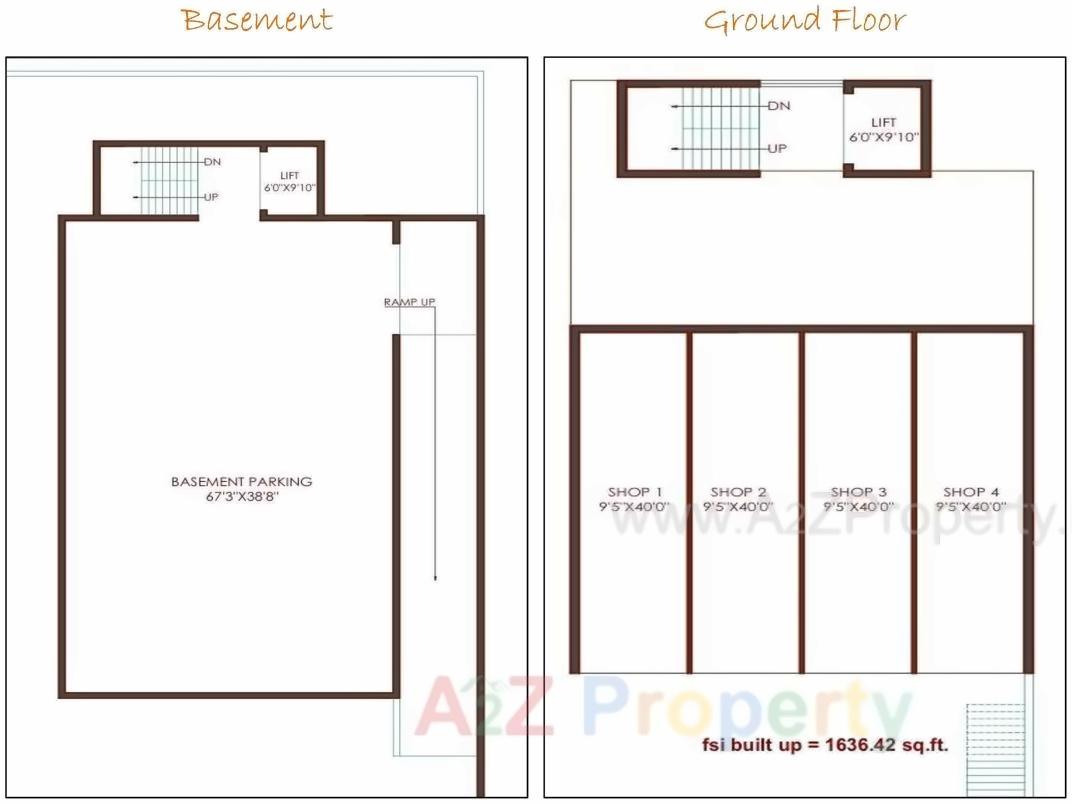 Layout of real estate project Shyamprabhu located at Raiya, Rajkot, Gujarat