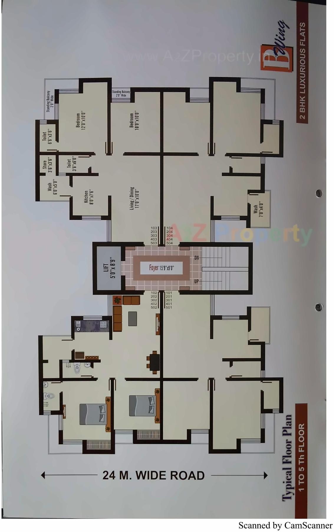 Layout of real estate project Siddharth Platinium located at Ghanteshwar, Rajkot, Gujarat