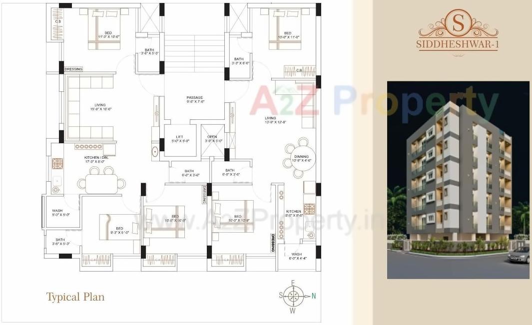Layout of real estate project Siddheshwar located at Mavdi, Rajkot, Gujarat