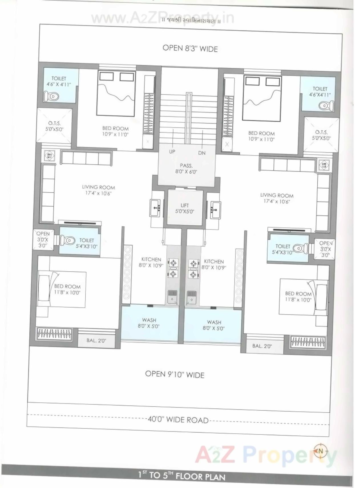 Layout of real estate project Siddheshwar Flats located at Mavdi, Rajkot, Gujarat