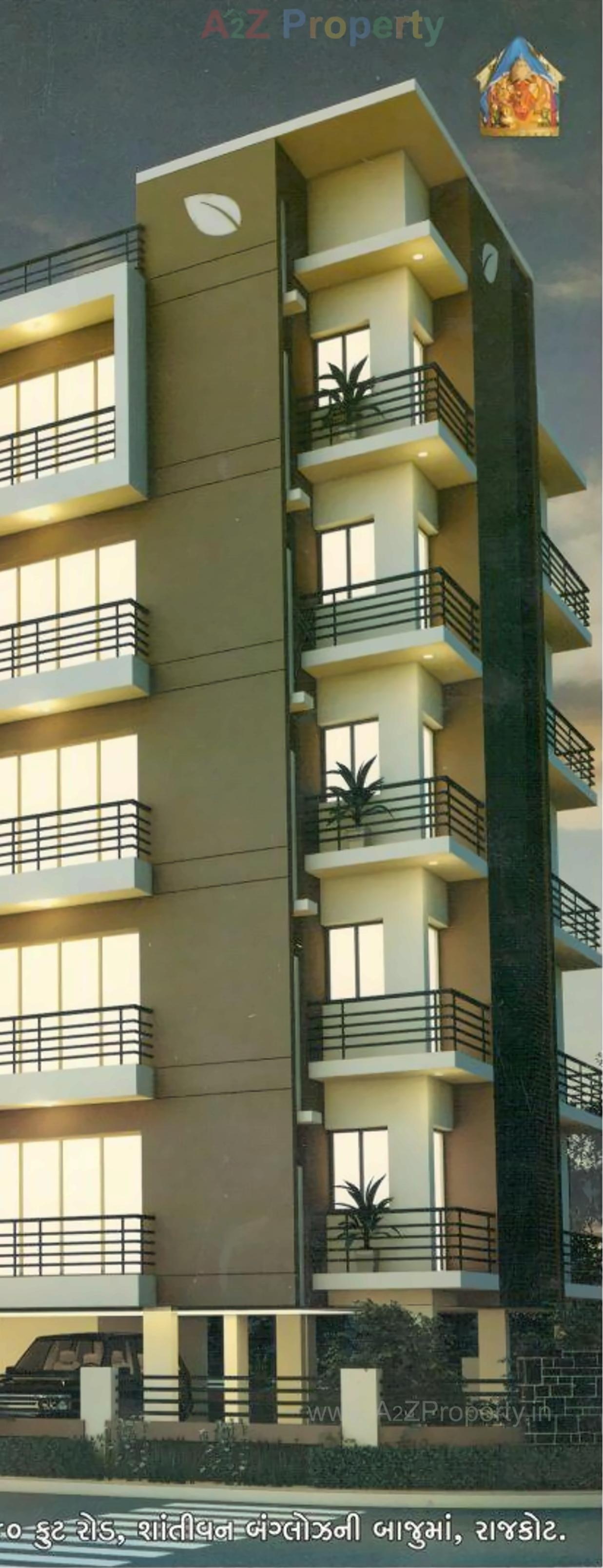 3D Elevation of real estate project Siddhi Avenue located at Mavdi, Rajkot, Gujarat