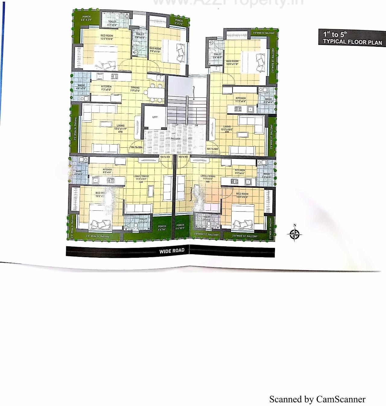 Layout of real estate project Siddhi Elegance located at Mavdi, Rajkot, Gujarat