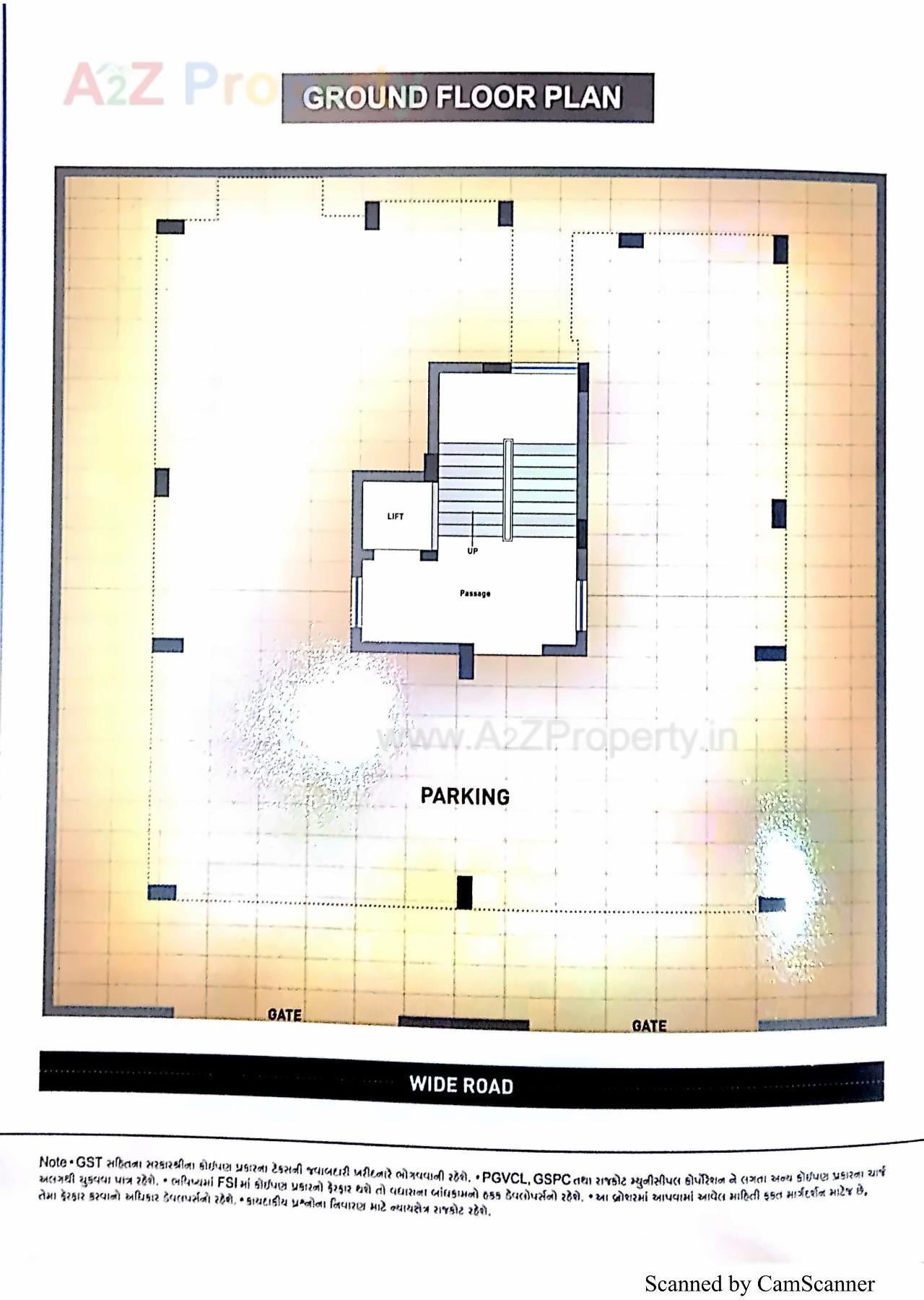 Layout of real estate project Siddhi Elegance located at Mavdi, Rajkot, Gujarat