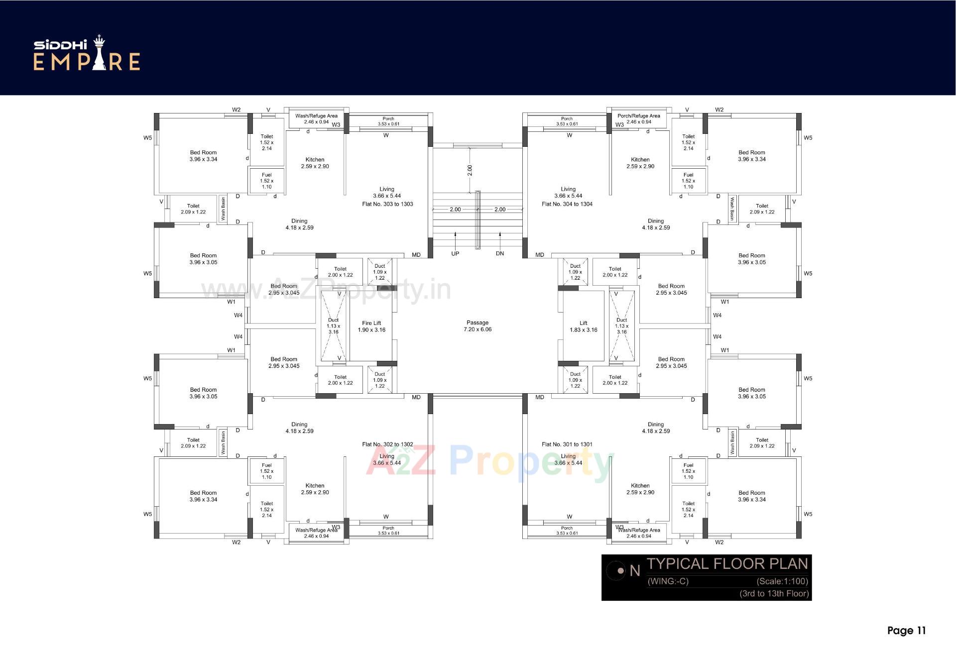 Layout of real estate project Siddhi Empire located at Mavdi, Rajkot, Gujarat