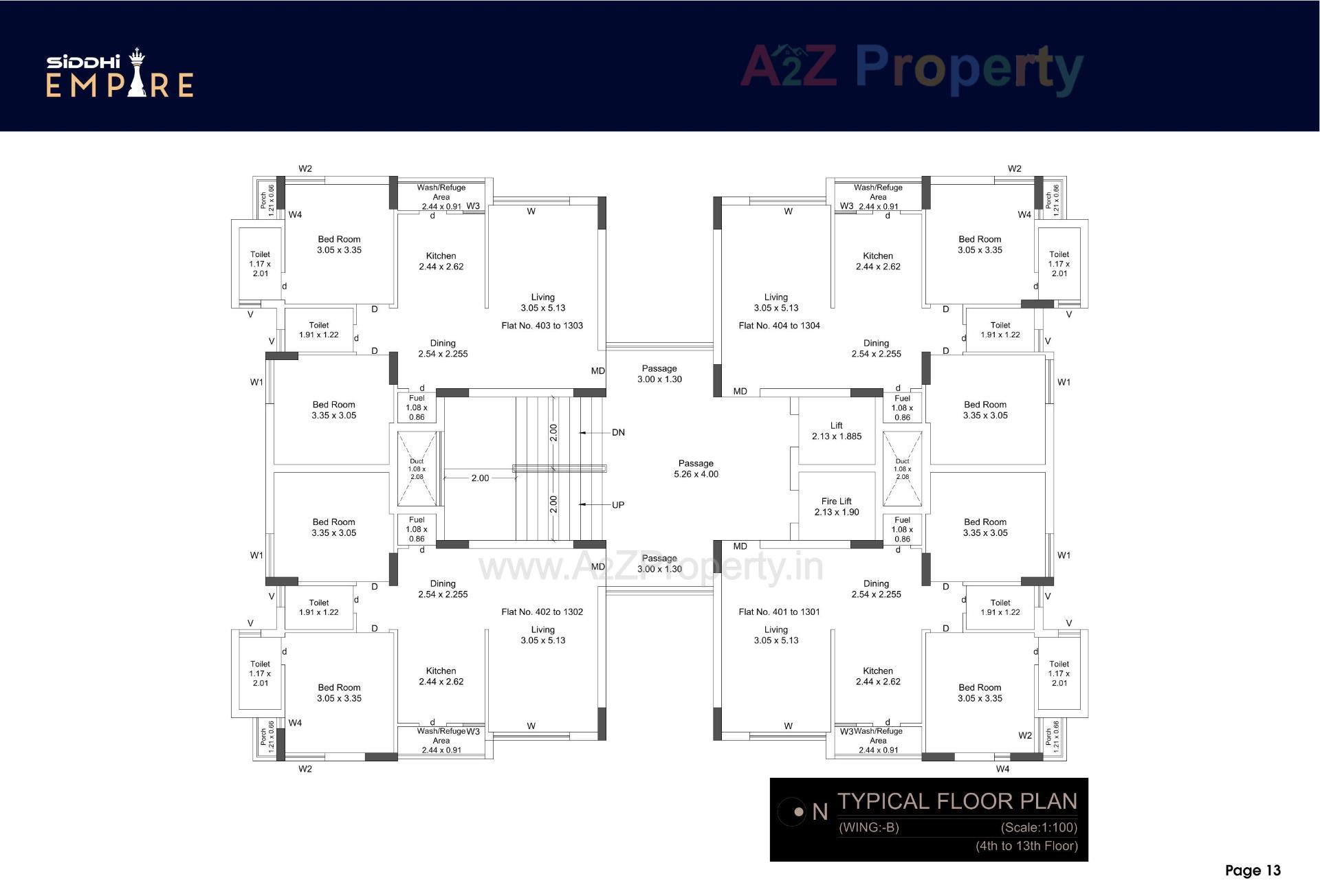 Layout of real estate project Siddhi Empire located at Mavdi, Rajkot, Gujarat