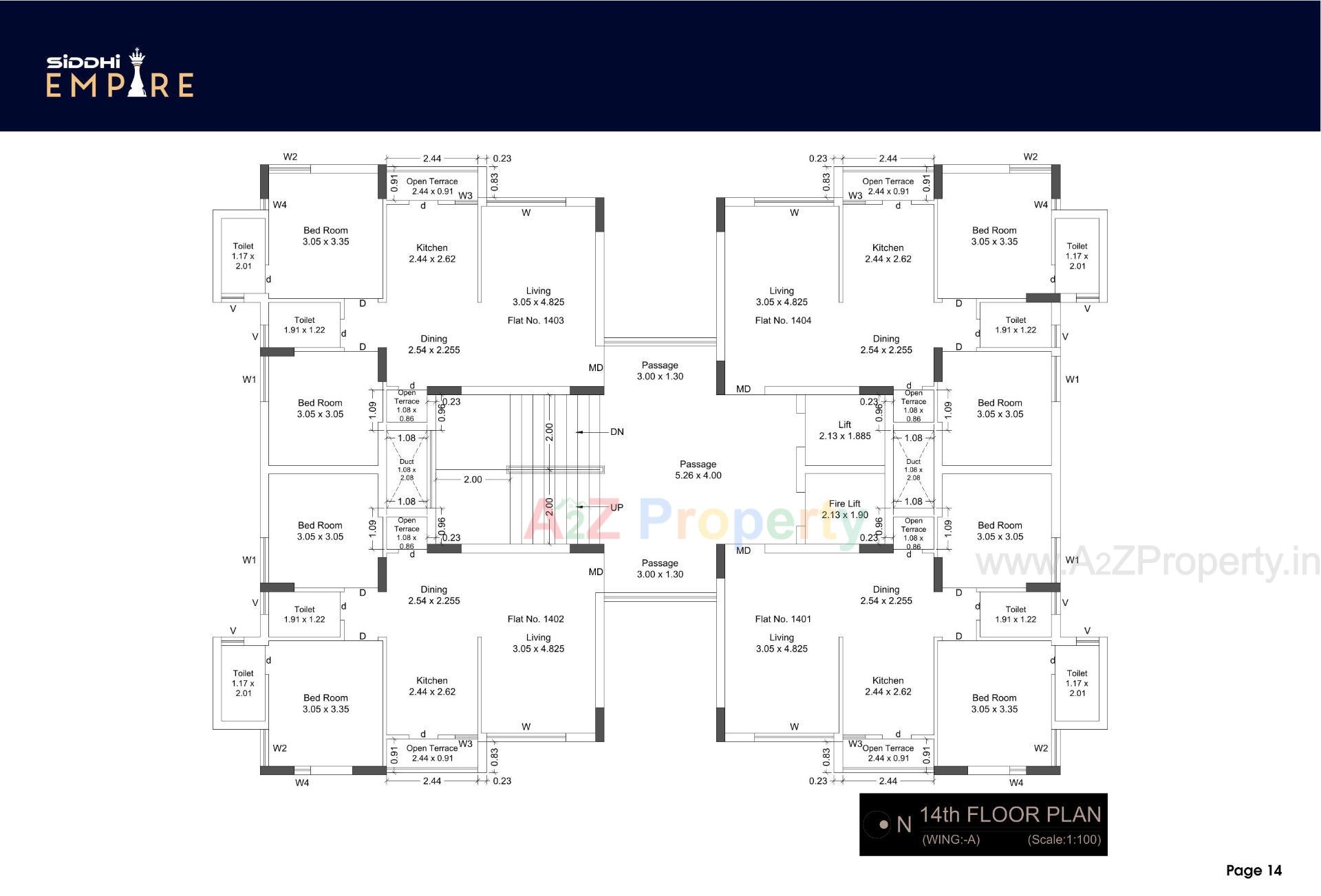 Layout of real estate project Siddhi Empire located at Mavdi, Rajkot, Gujarat