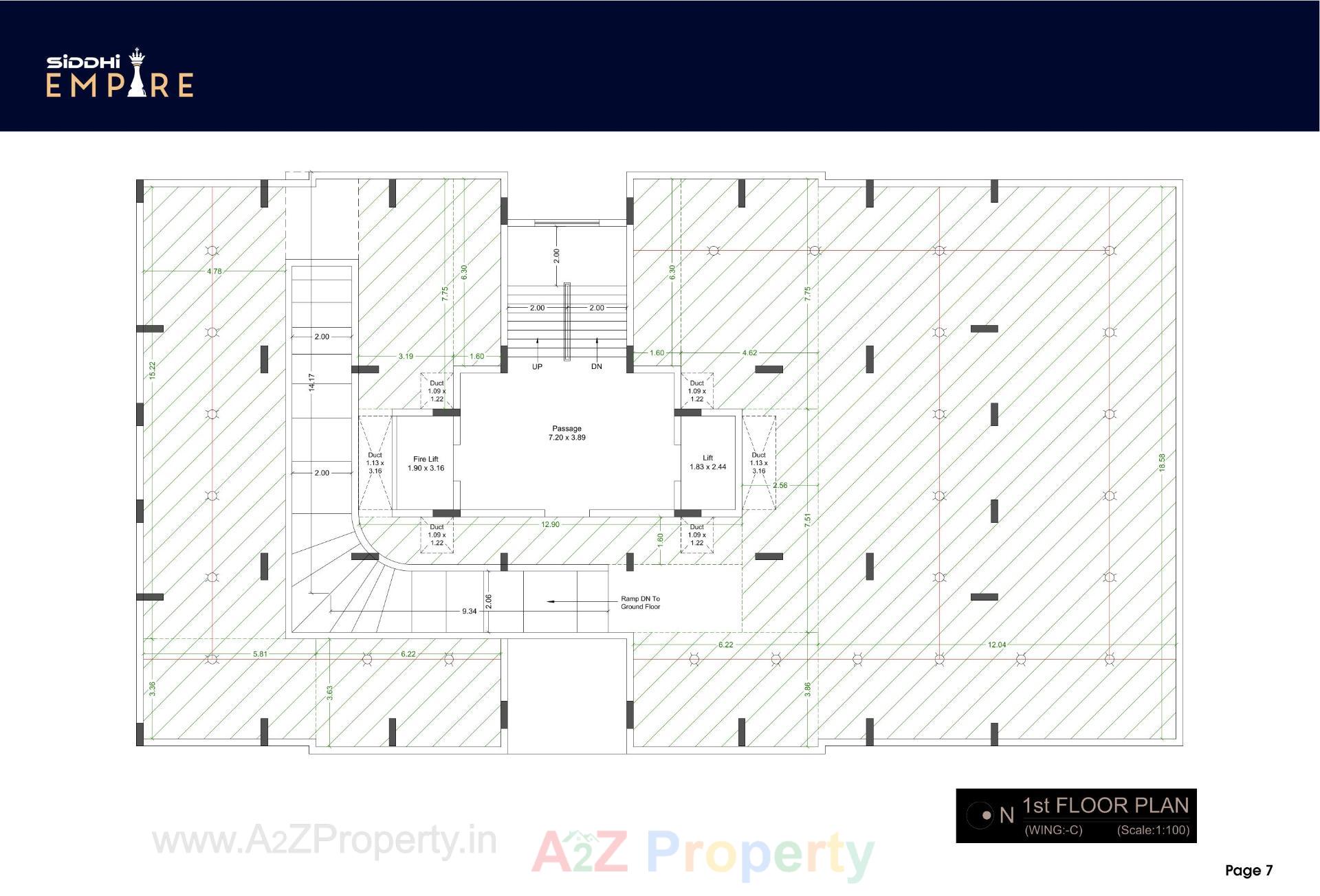 Layout of real estate project Siddhi Empire located at Mavdi, Rajkot, Gujarat